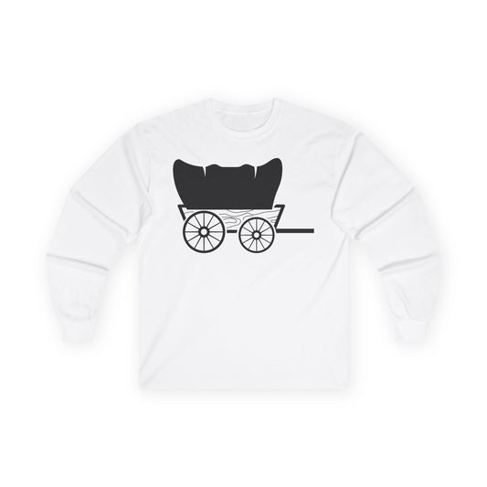 Unisex Ultra Cotton Long Sleeve Tee - Covered Wagon X 300