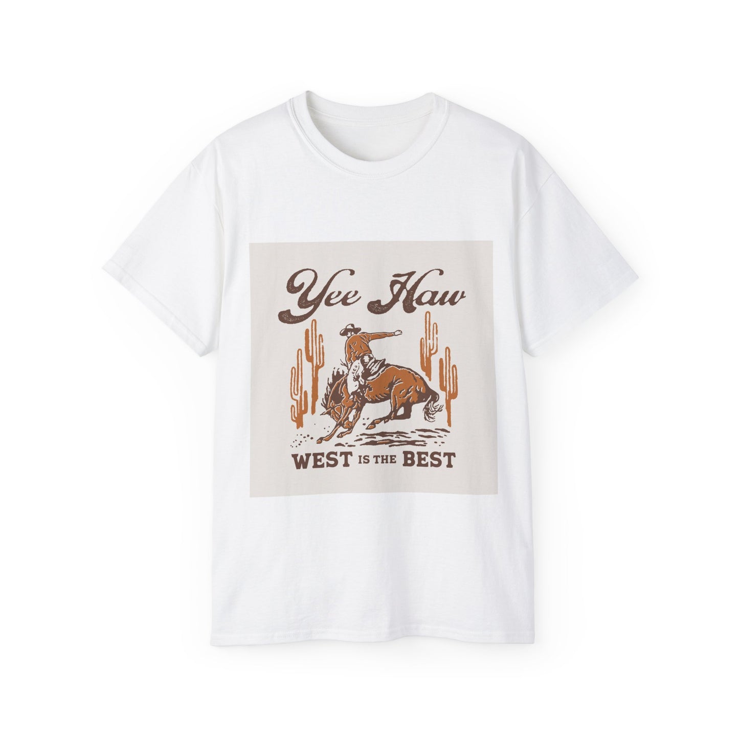 Unisex Ultra Cotton Tee - Wild West Cowboy - Yee Haw