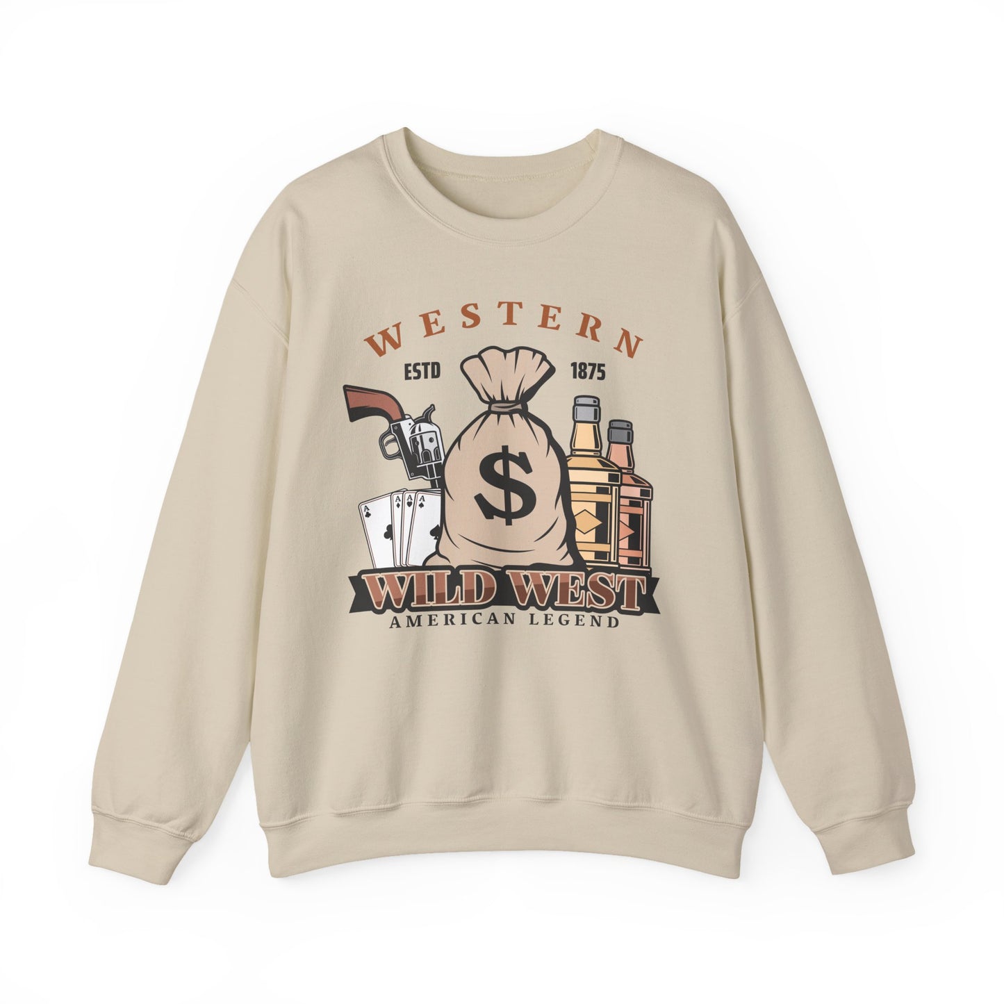 Crewneck Sweatshirt - Western - Wild West - American Legend