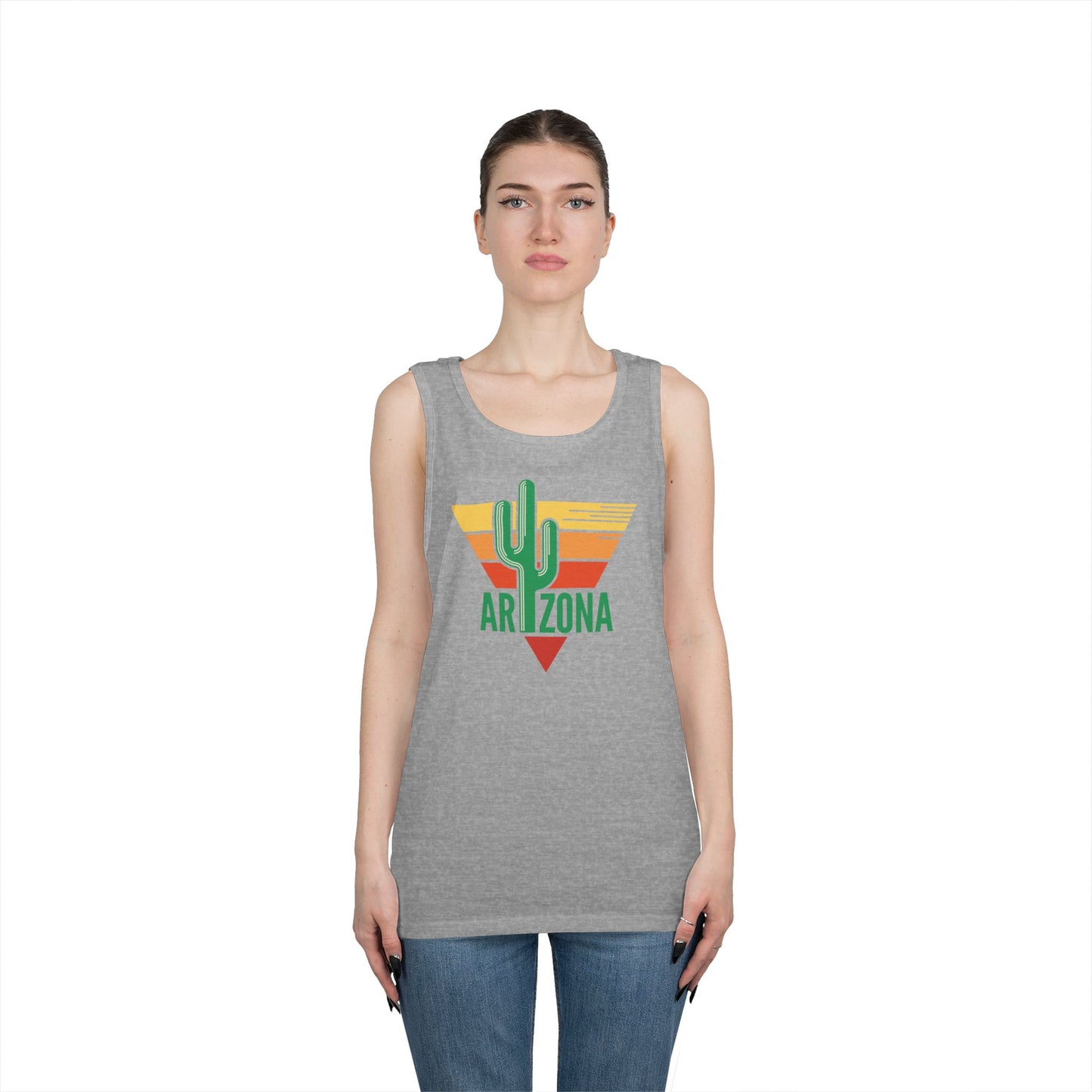 Unisex Heavy Cotton Tank Top - Arizona - Nature Green