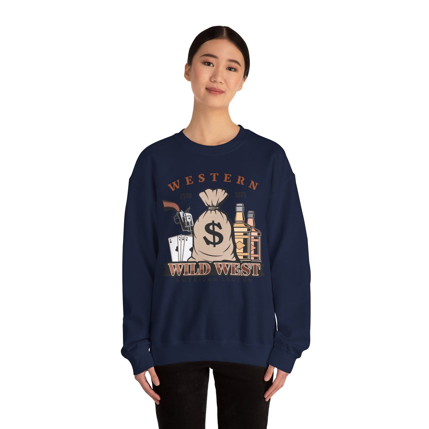Crewneck Sweatshirt - Western - Wild West - American Legend