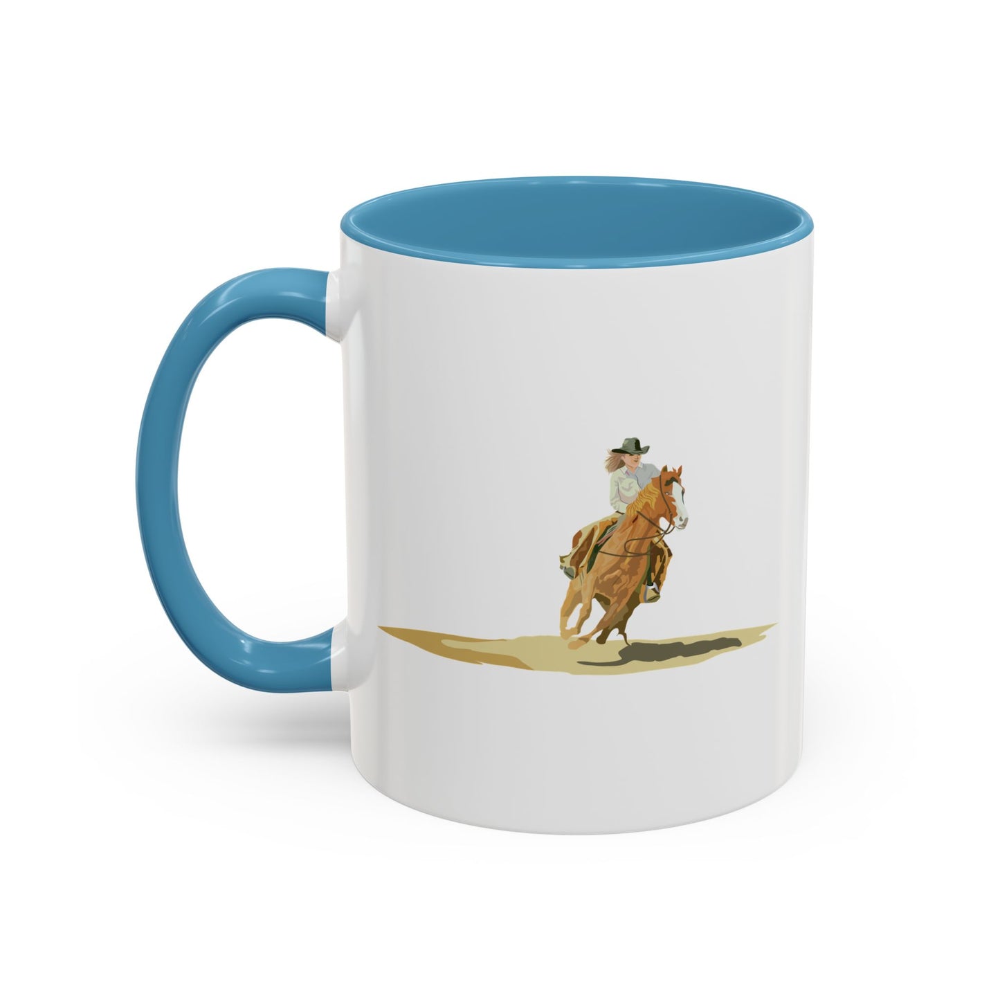 Accent Coffee Mug (11, 15oz) - Rodeo - Cow Girl
