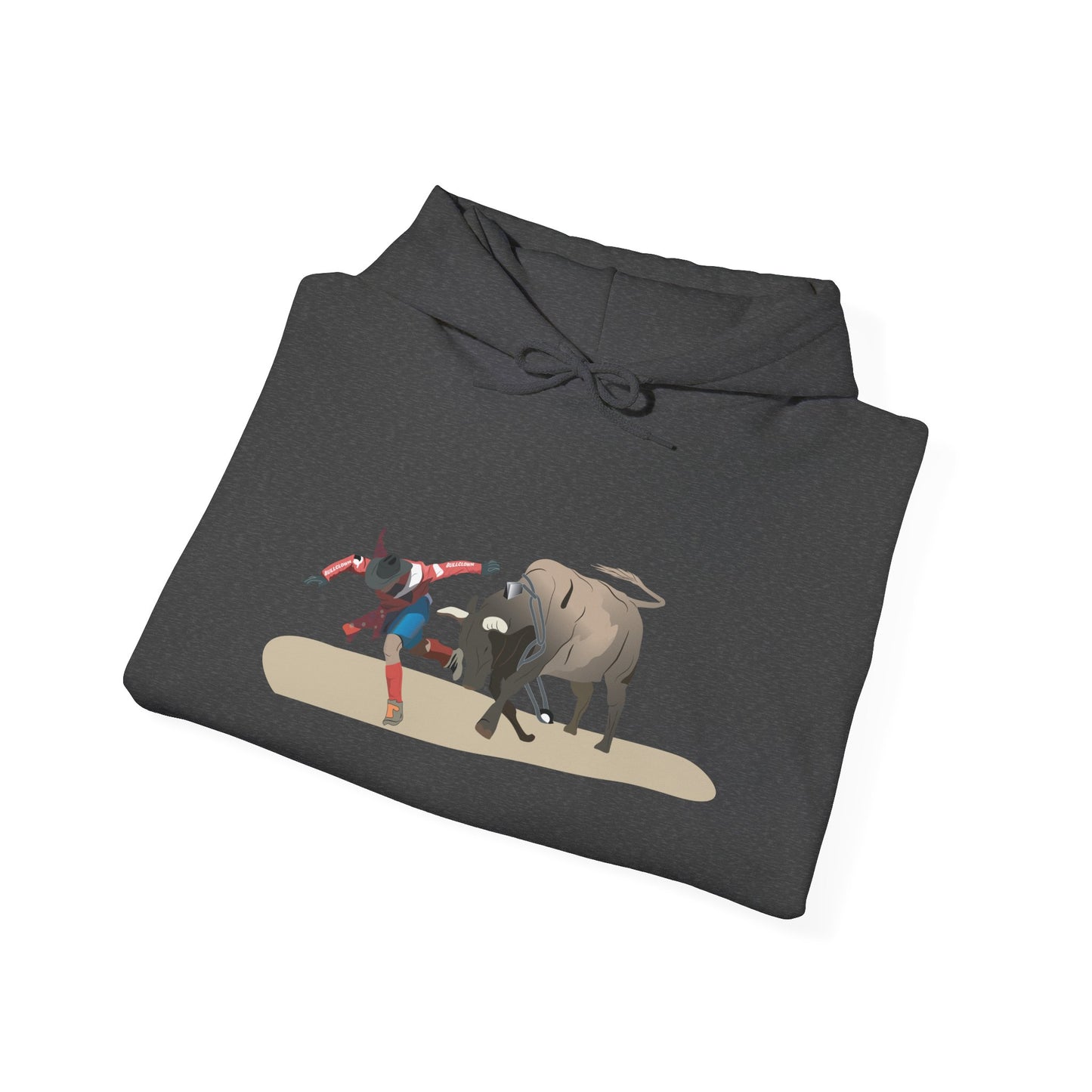 Unisex Hoodie - Rodeo - Bull and Clown