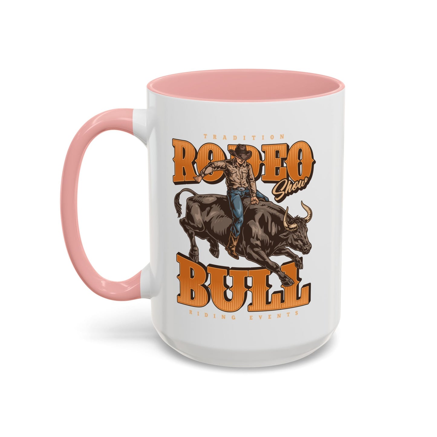 Accent Coffee Mug (11, 15oz) - Tradition Rodeo Show - Bull Riding Events