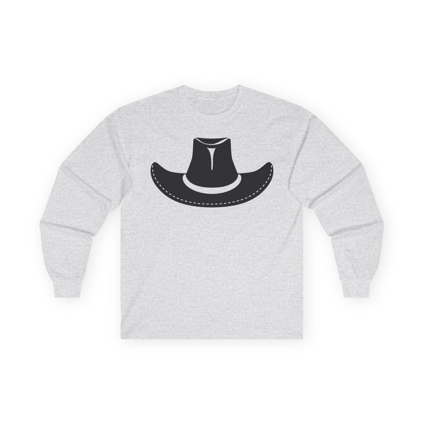 Unisex Ultra Cotton Long Sleeve Tee - Cowboy Hat - Forward X 300
