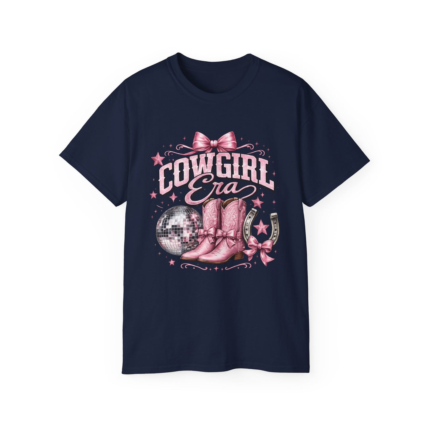 T-Shirt - Cowgirl glam with pink sparkle