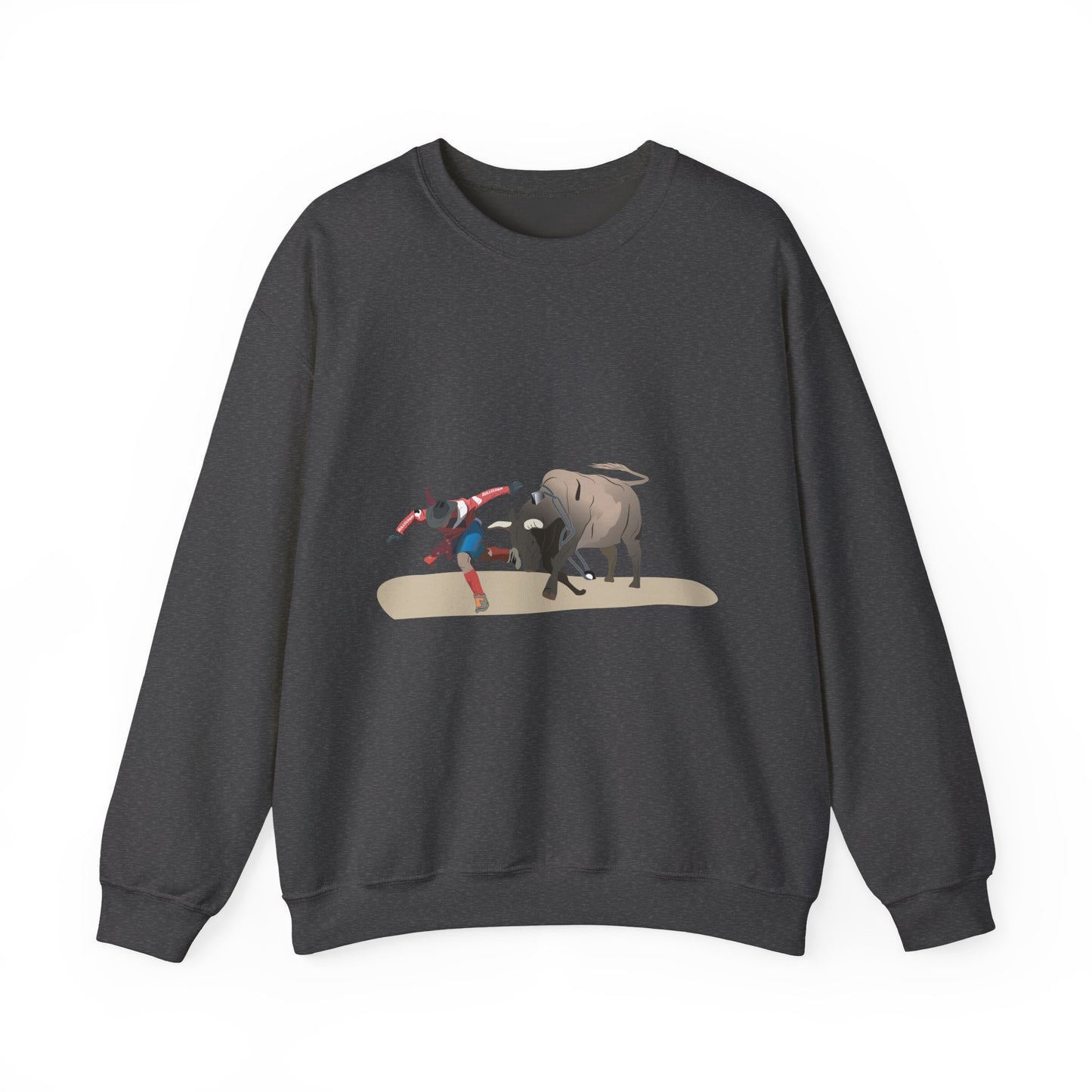Crewneck Sweatshirt - Rodeo - Bull and Clown