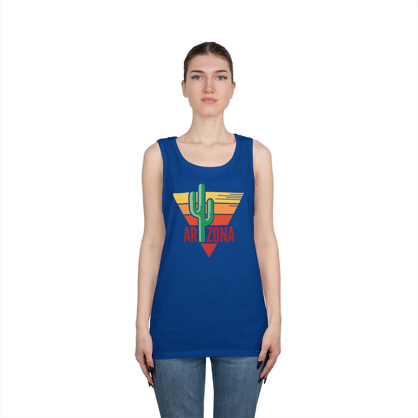 Unisex Heavy Cotton Tank Top - Arizona - Red