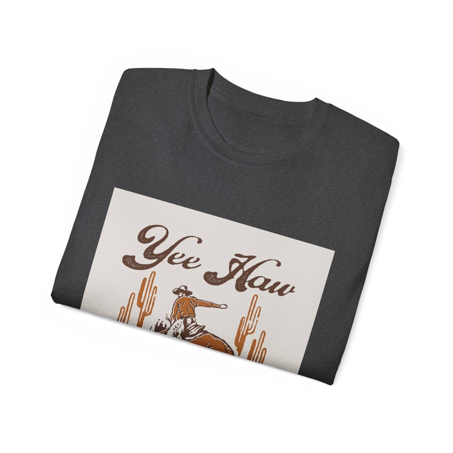 Unisex Ultra Cotton Tee - Wild West Cowboy - Yee Haw