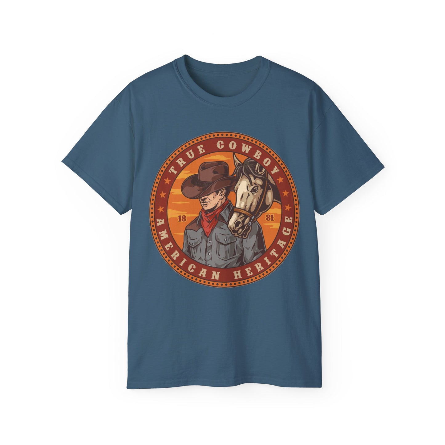 Unisex Ultra Cotton Tee - True Cowboy - American Heritage