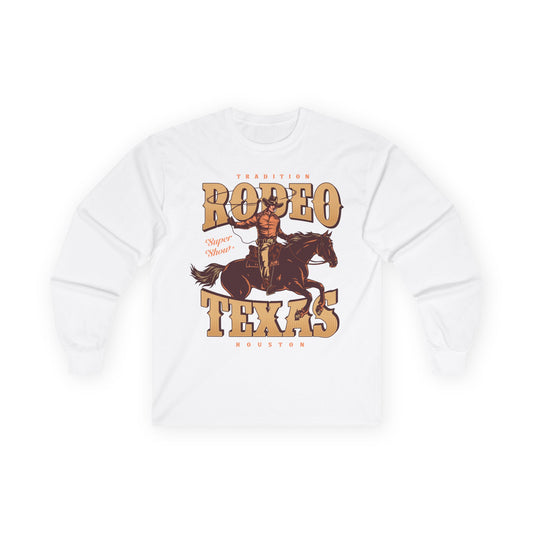 Unisex Ultra Cotton Long Sleeve Tee - Tradition Rodeo Super Show - Houston, Texas