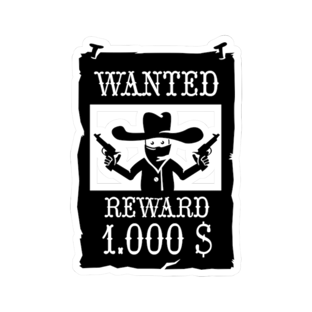 Kiss-Cut Stickers - Wanted Poster X 300