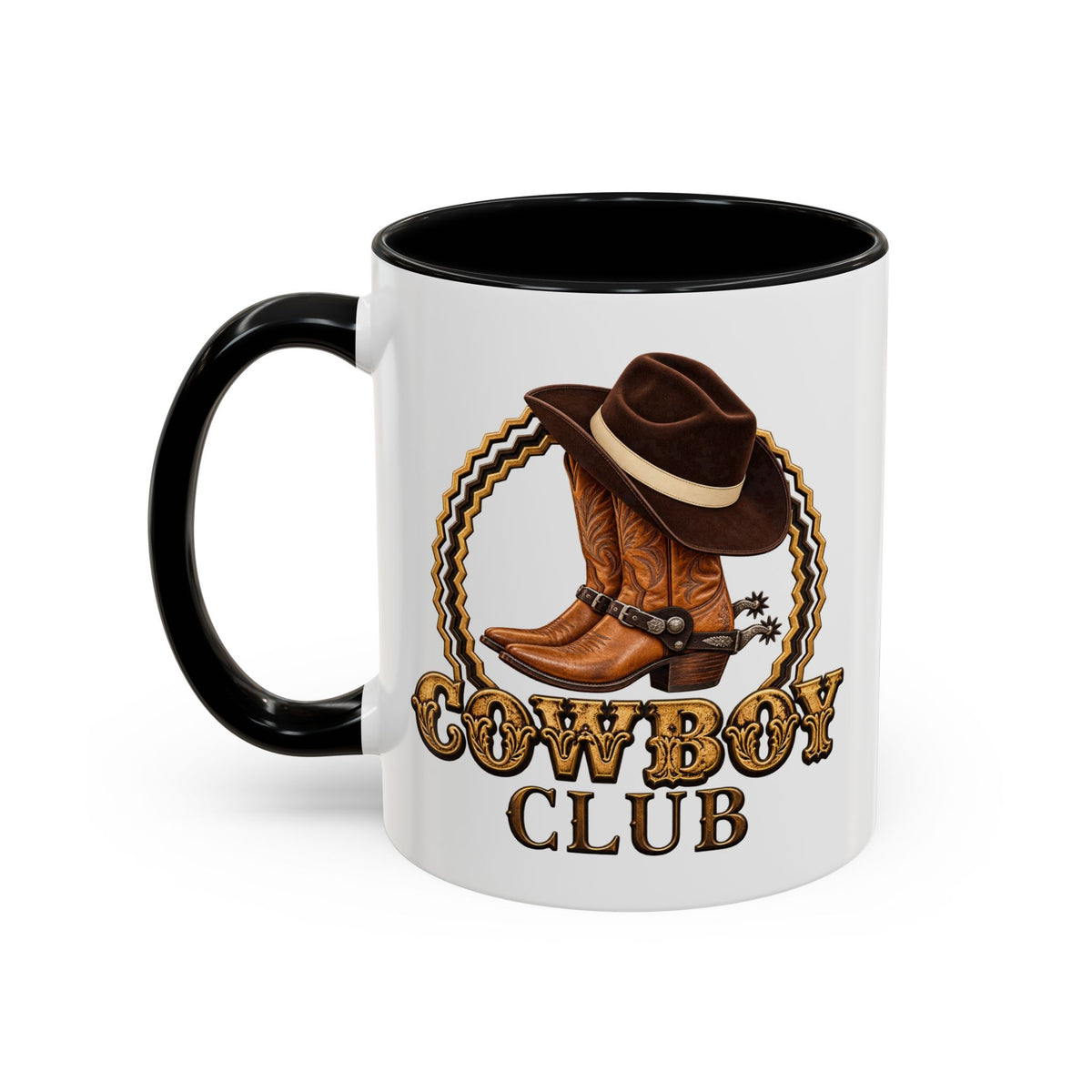 Accent Coffee Mug (11, 15oz) - Cowboys - Cowboy Club - Color - 3D Transparent