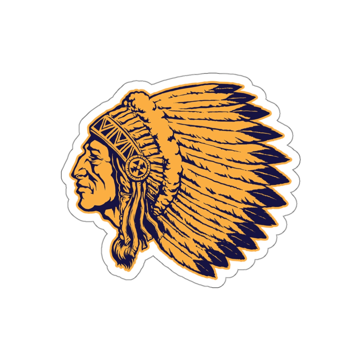 Die-cut stickers - Indian Chief