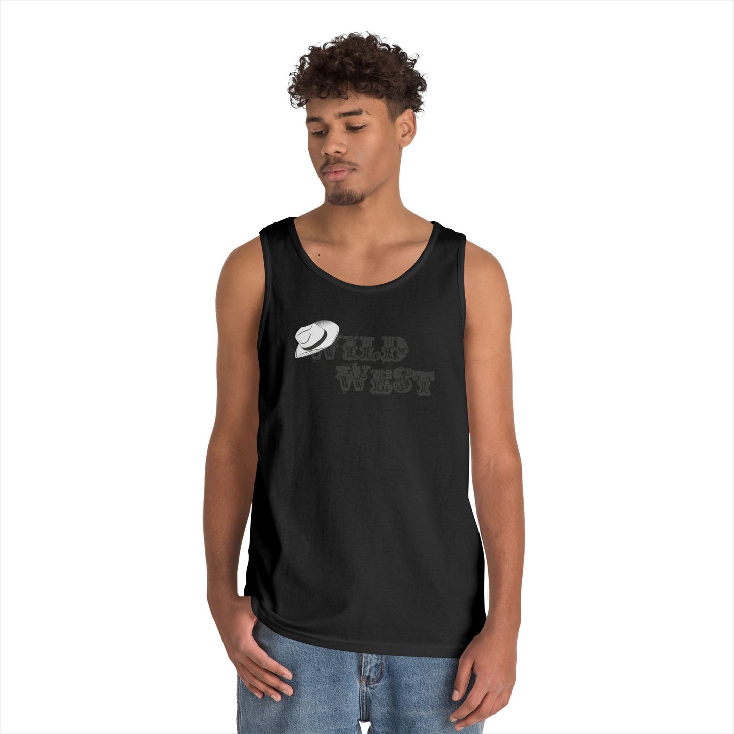 Unisex Heavy Cotton Tank Top - Wild West Hat