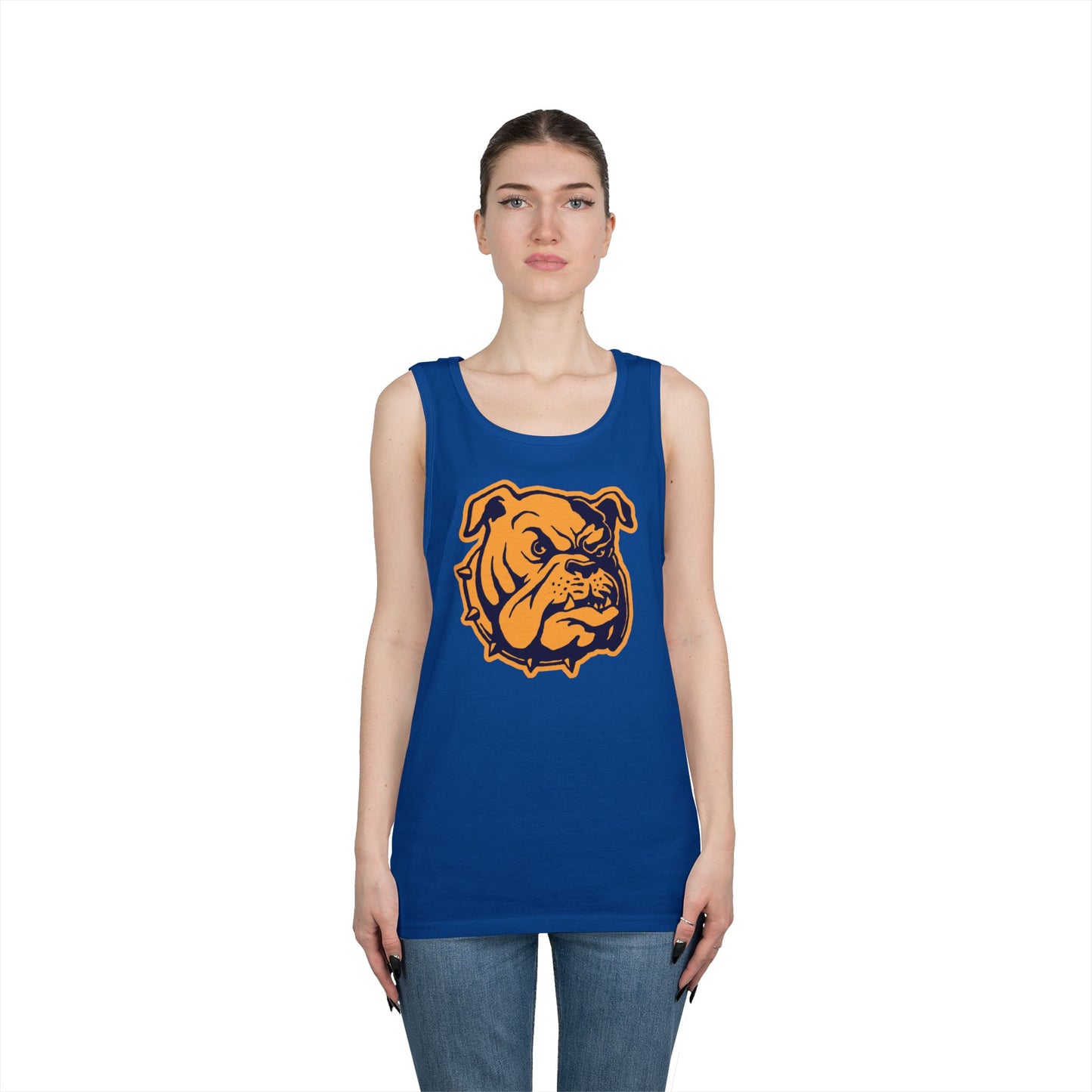 Unisex Heavy Cotton Tank Top - Bulldog Head