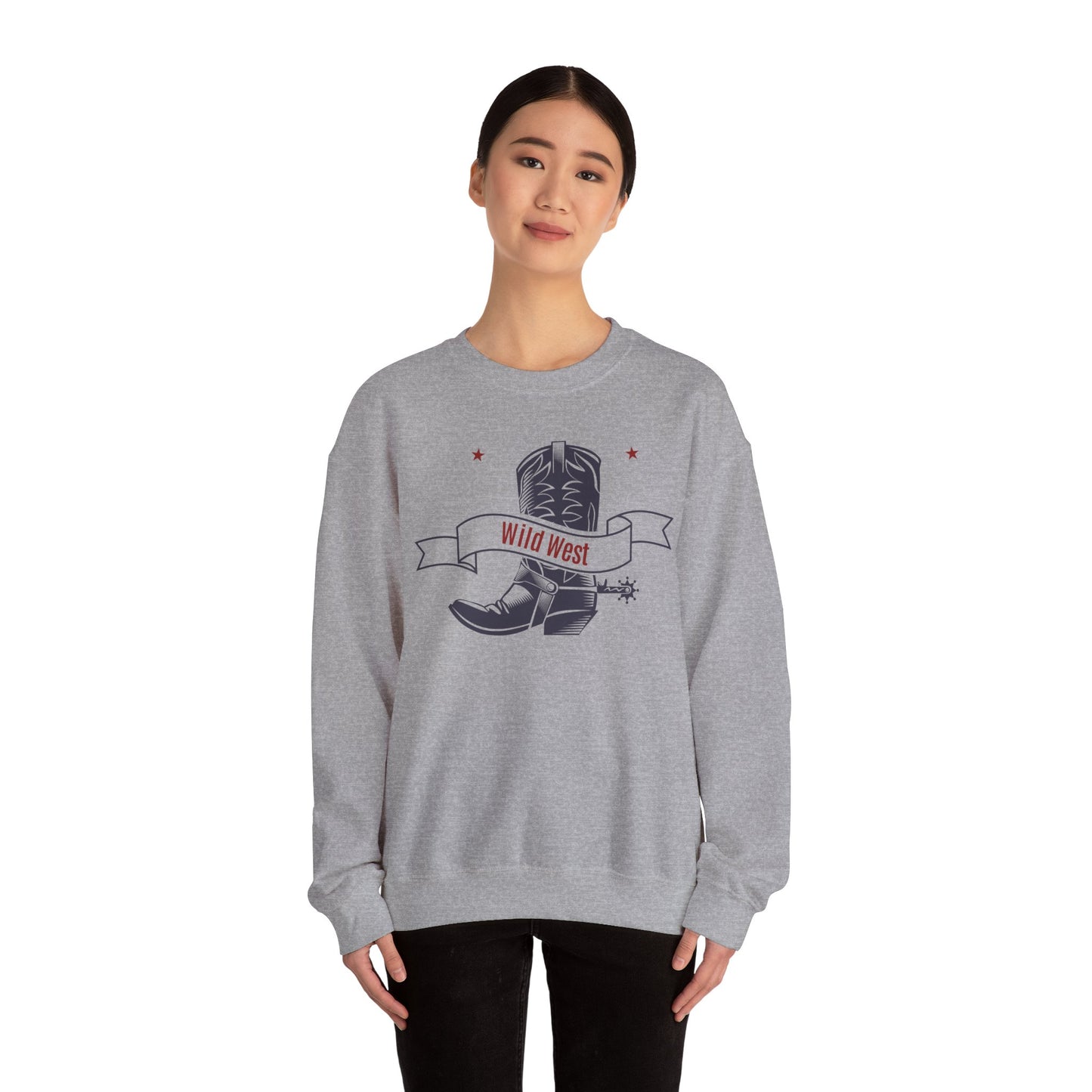 Crewneck Sweatshirt - Cowboy - Wild West
