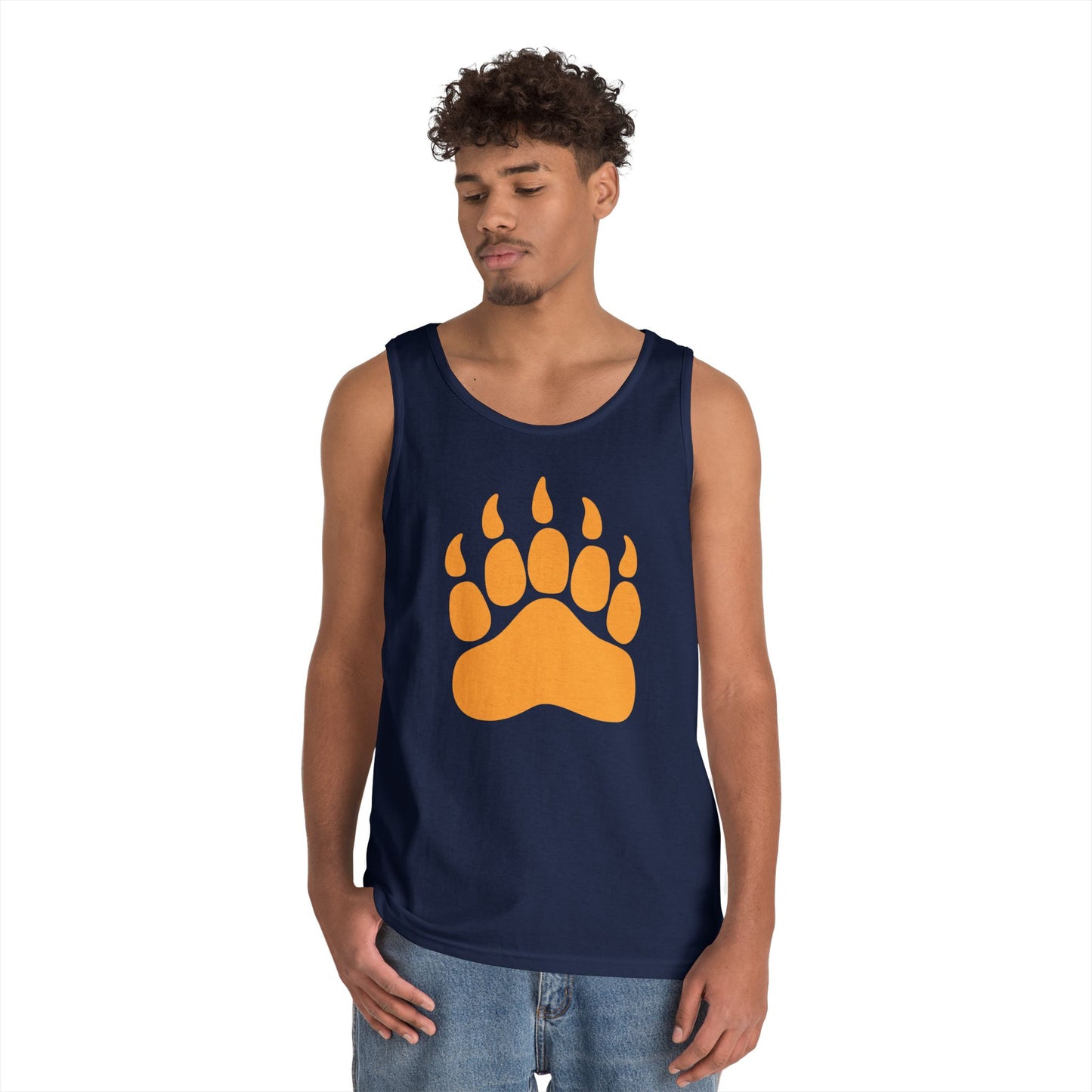 Unisex Heavy Cotton Tank Top - Bear Paw