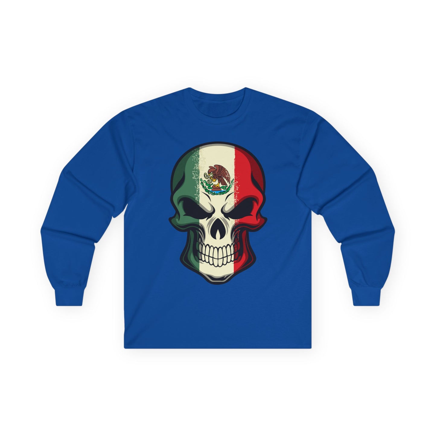 Unisex Ultra Cotton Long Sleeve Tee - Mexican Skull