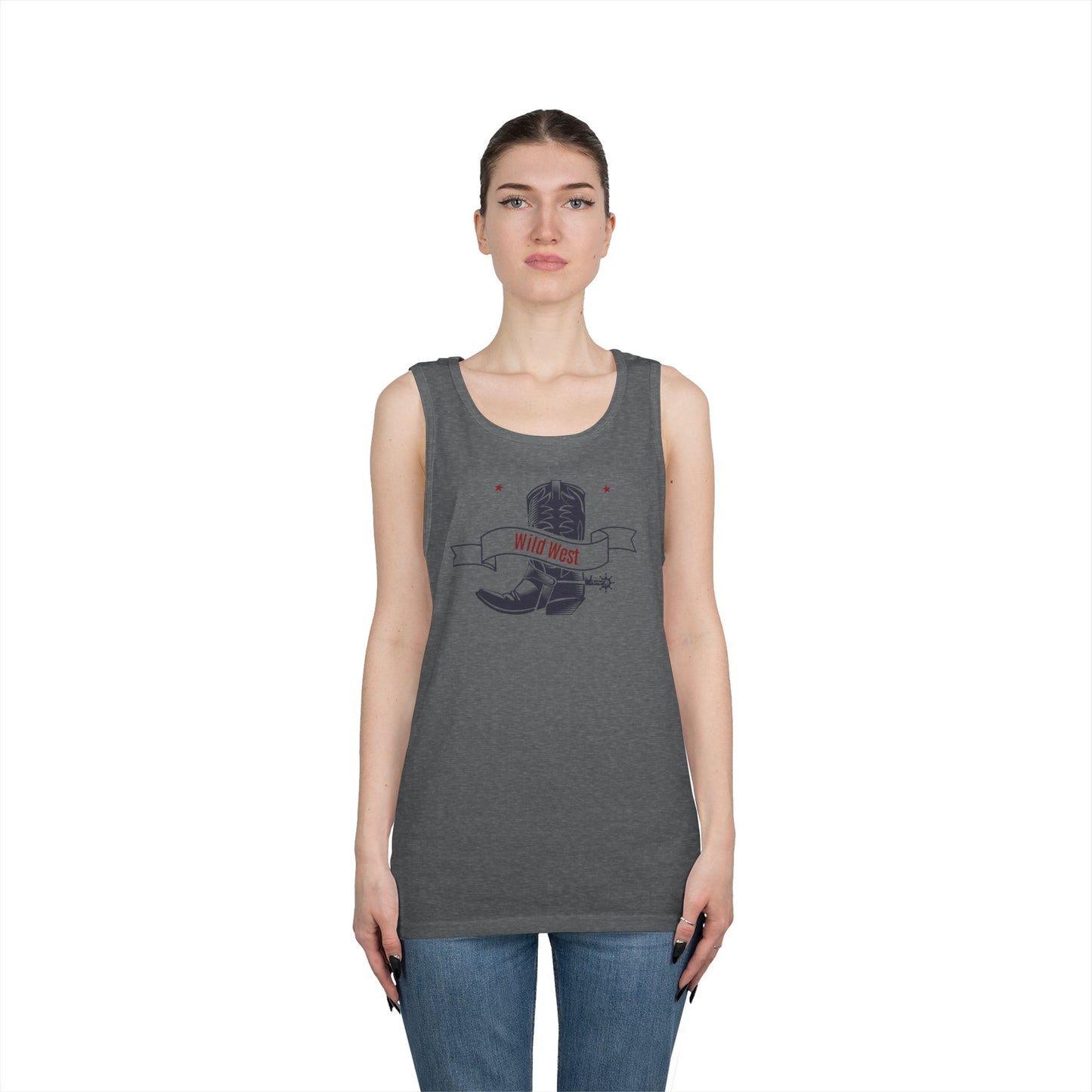 Unisex Heavy Cotton Tank Top - Cowboy - Wild West