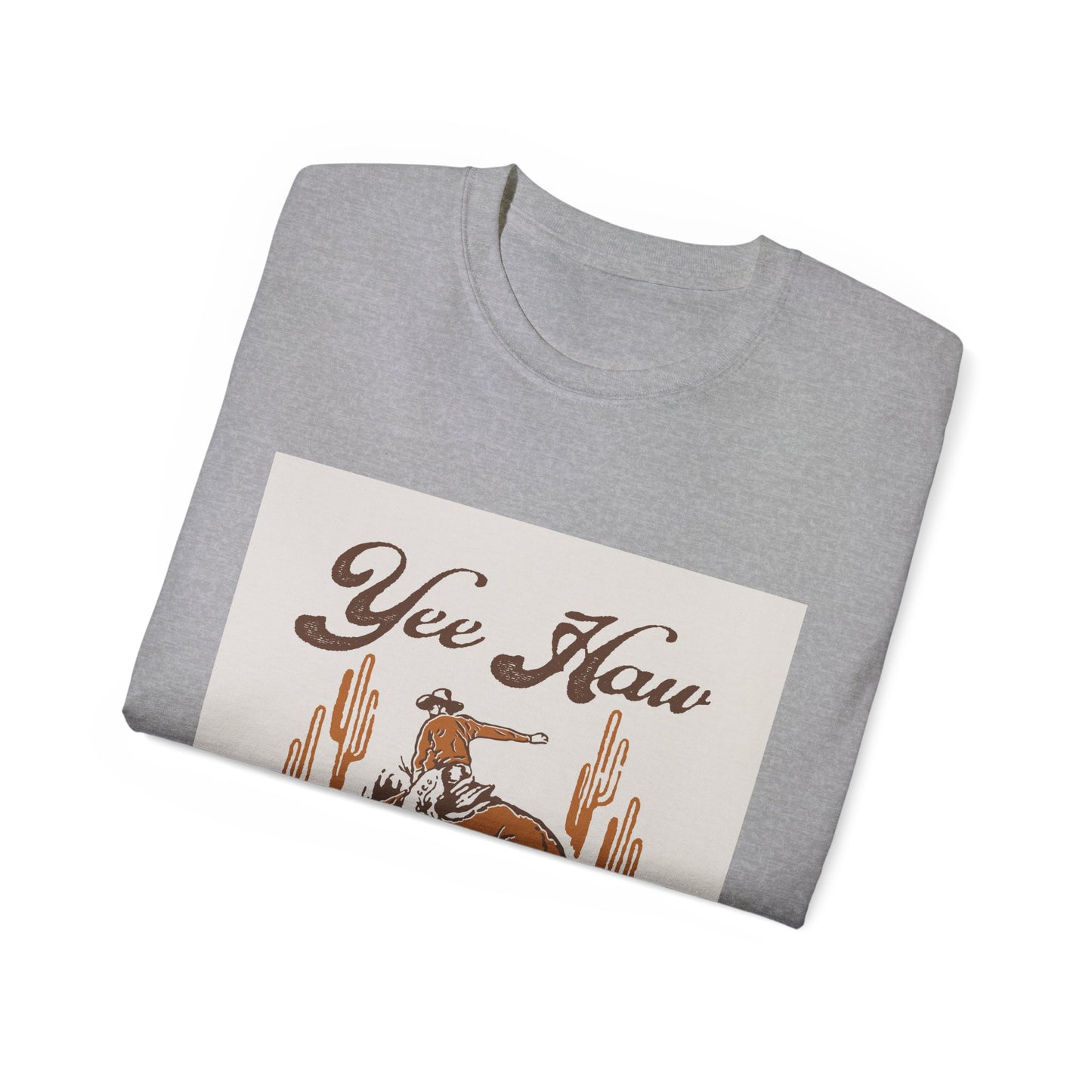Unisex Ultra Cotton Tee - Wild West Cowboy - Yee Haw