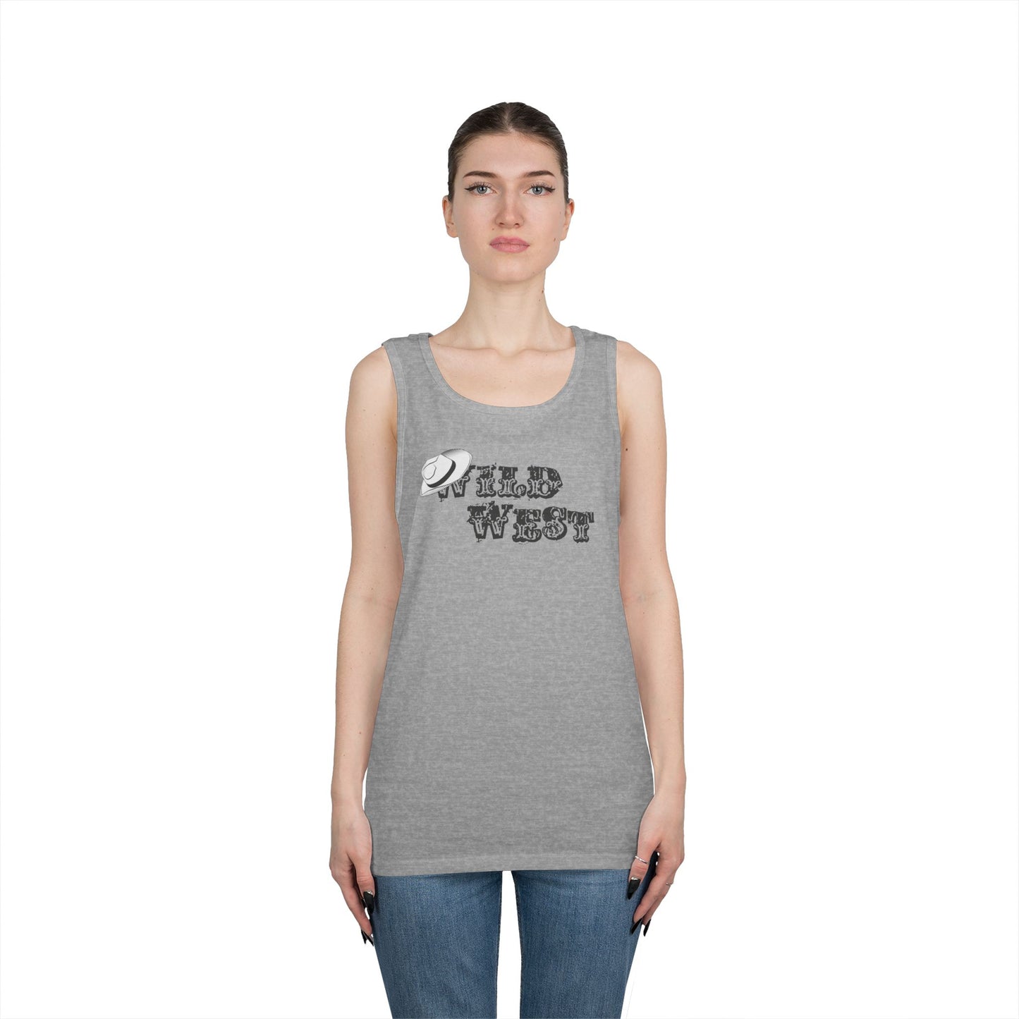 Unisex Heavy Cotton Tank Top - Wild West Hat