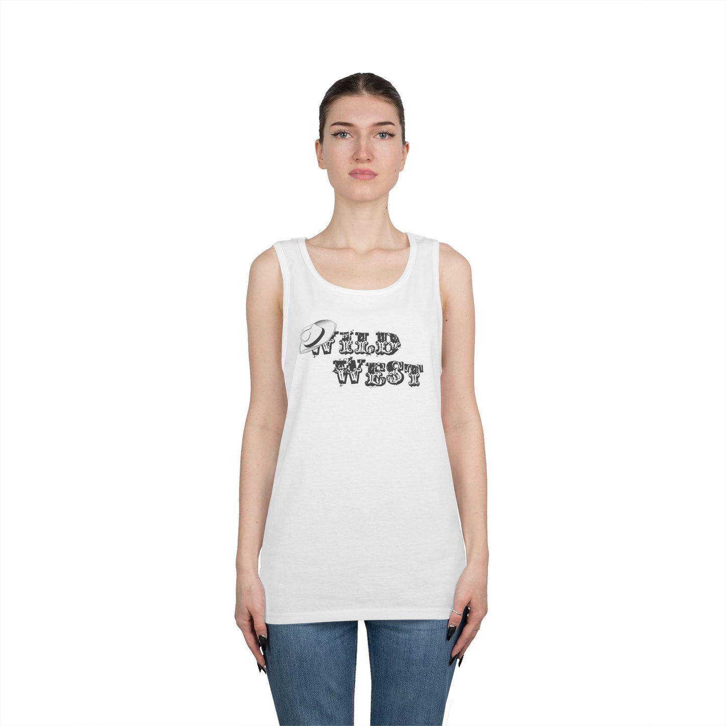 Unisex Heavy Cotton Tank Top - Wild West Hat