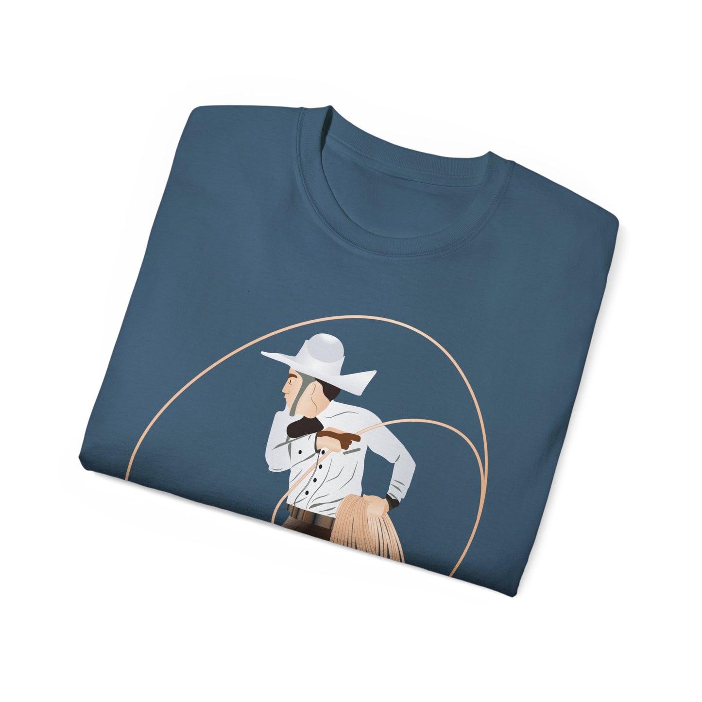 Unisex Ultra Cotton Tee - Rodeo - Mexican Cowboy - Lariat