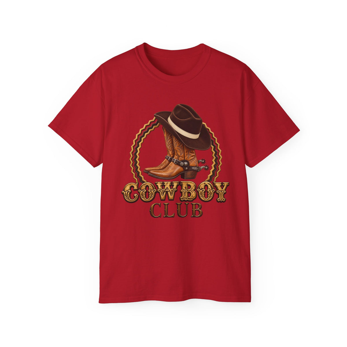 Unisex Ultra Cotton Tee - Cowboys - Cowboy Club - Color - 3D Transparent