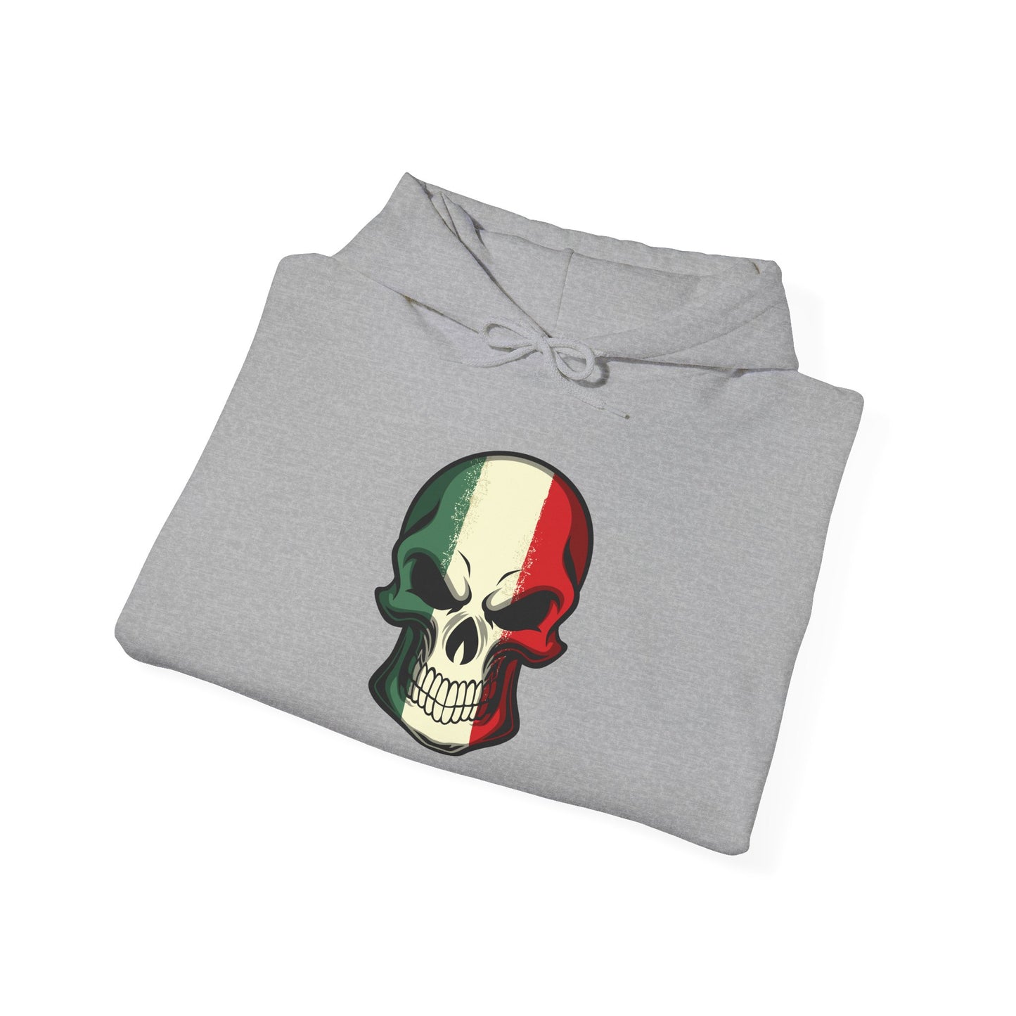Unisex Hoodie - Red White Green Skull