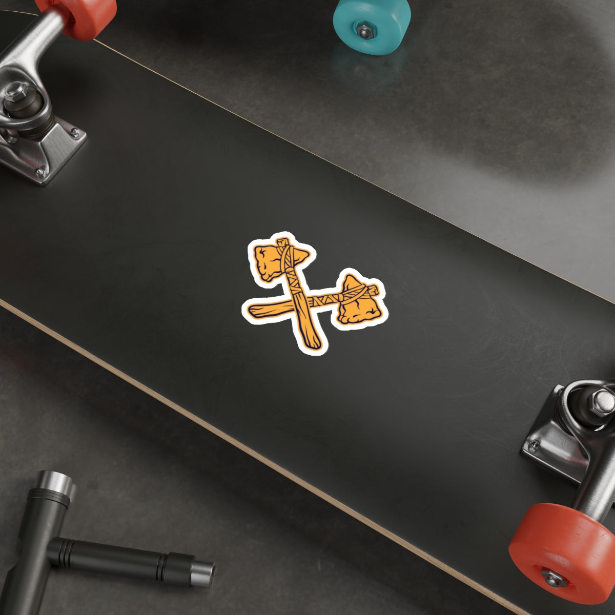 Die-cut stickers - Crossed Tomahawks