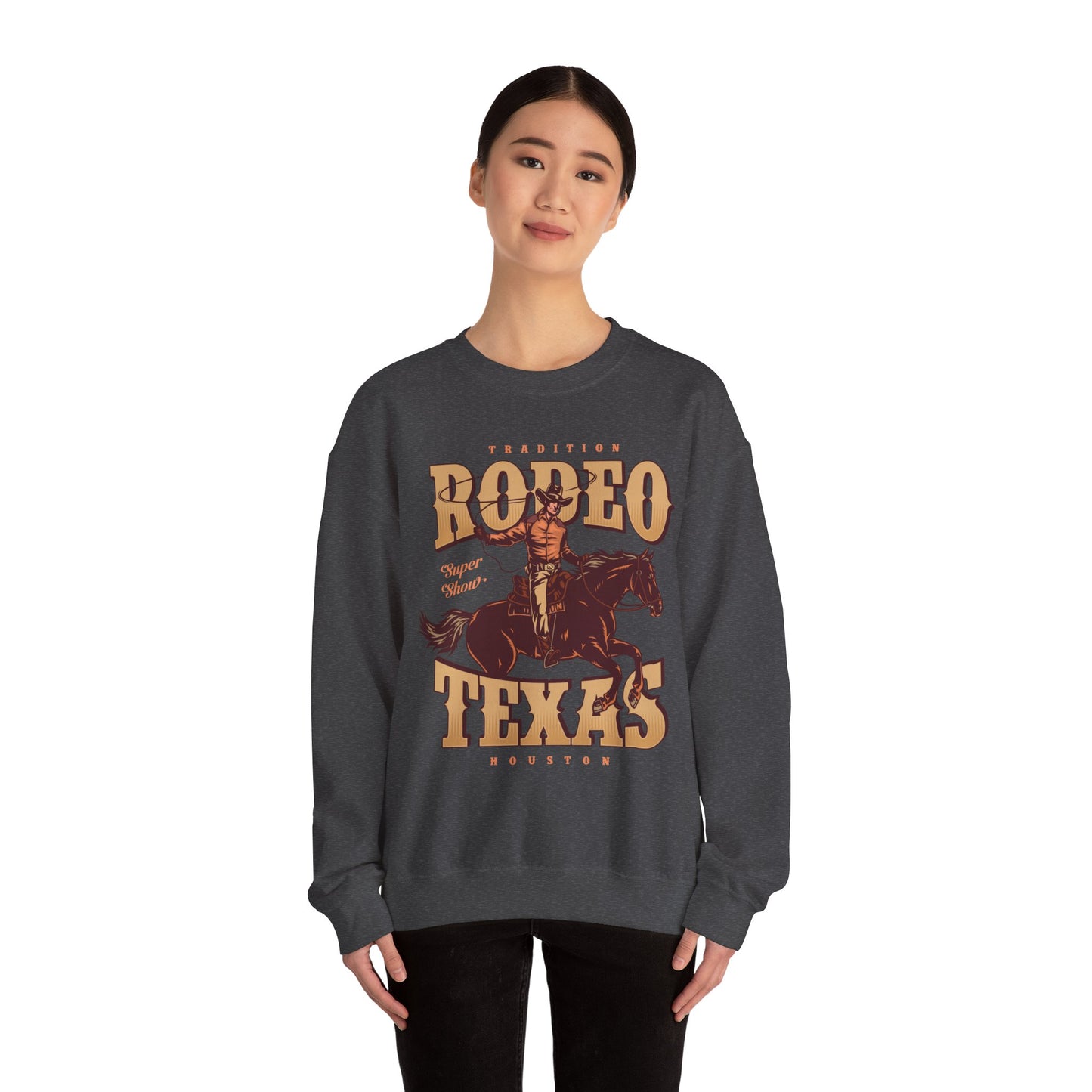 Crewneck Sweatshirt - Tradition Rodeo Super Show - Houston, Texas
