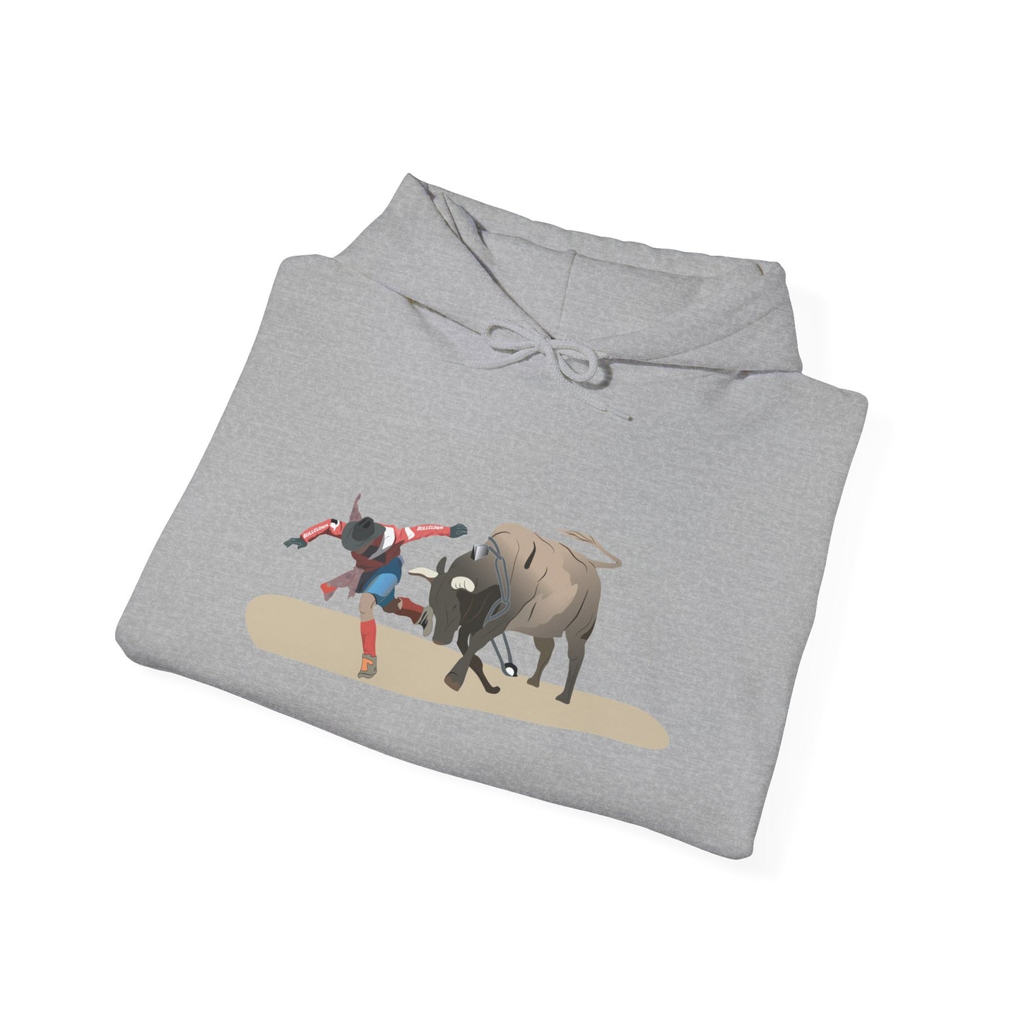 Unisex Hoodie - Rodeo - Bull and Clown