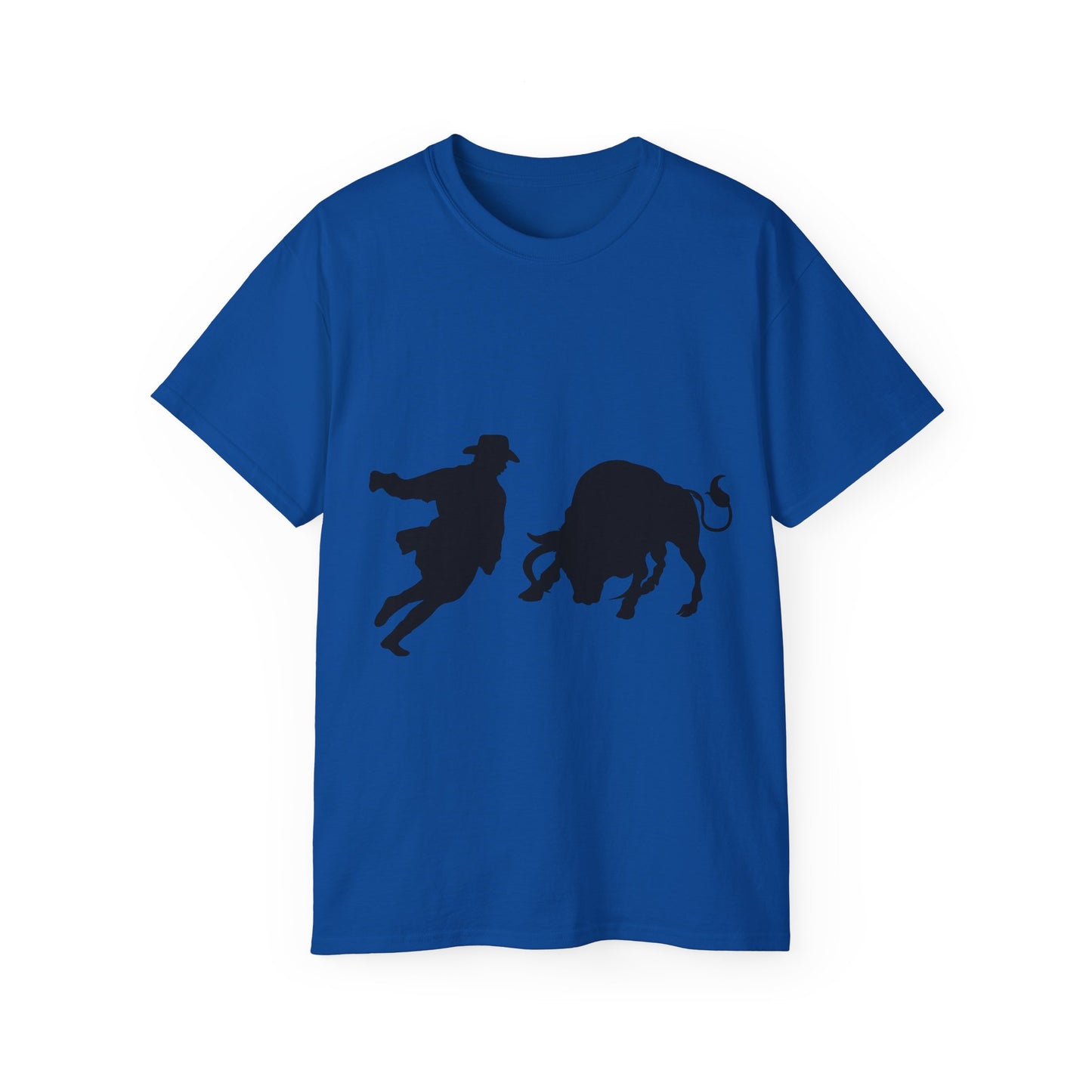 Unisex Ultra Cotton Tee - Clown and Bull - Silhouette