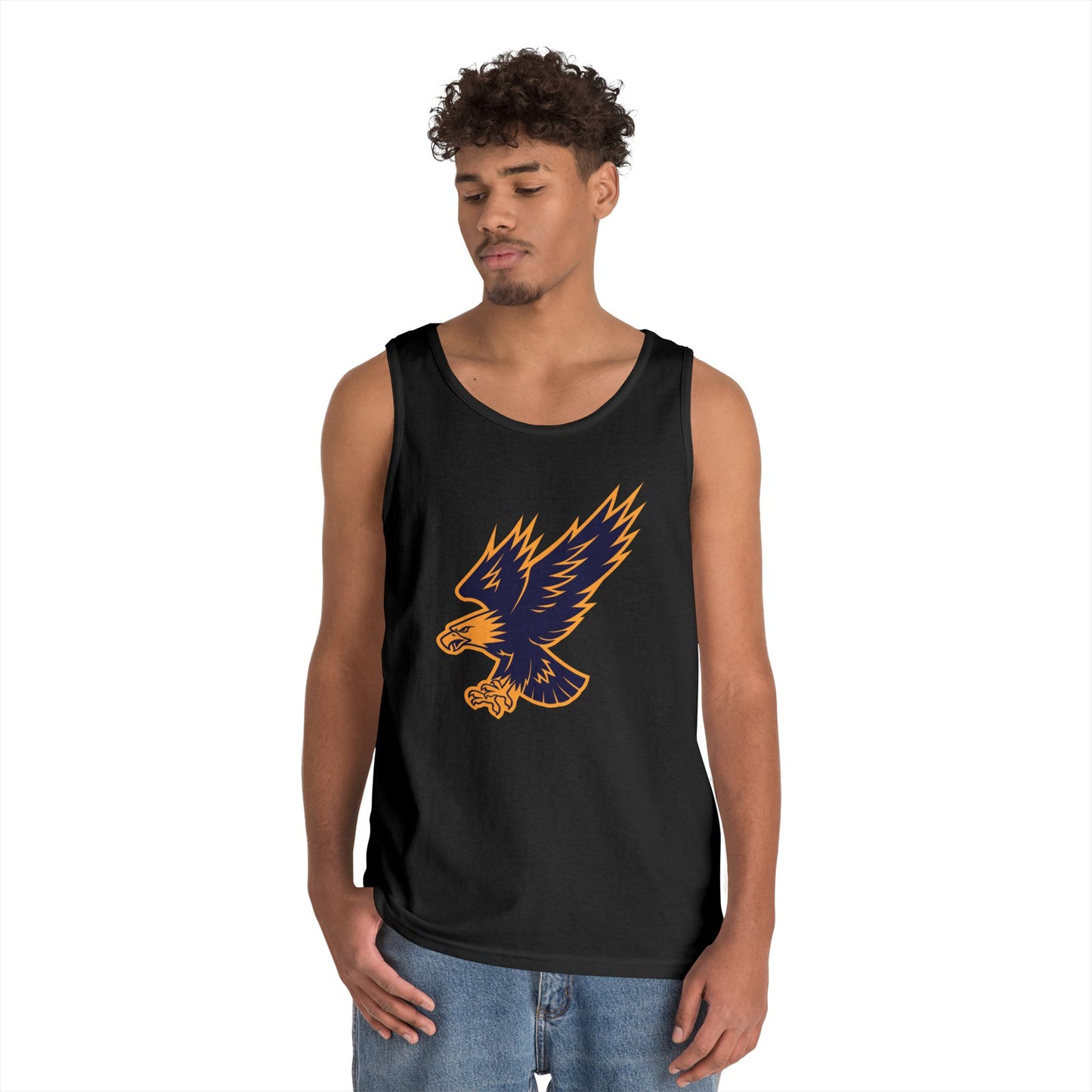 Unisex Heavy Cotton Tank Top - Attacking Eagle