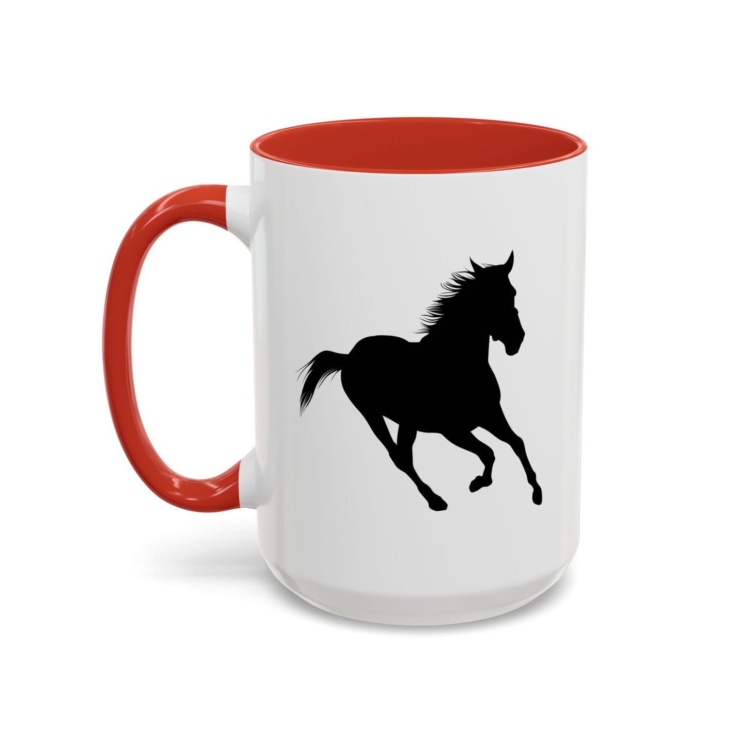 Accent Coffee Mug (11, 15oz) - Wild Horse - Running Leaning Left X 300