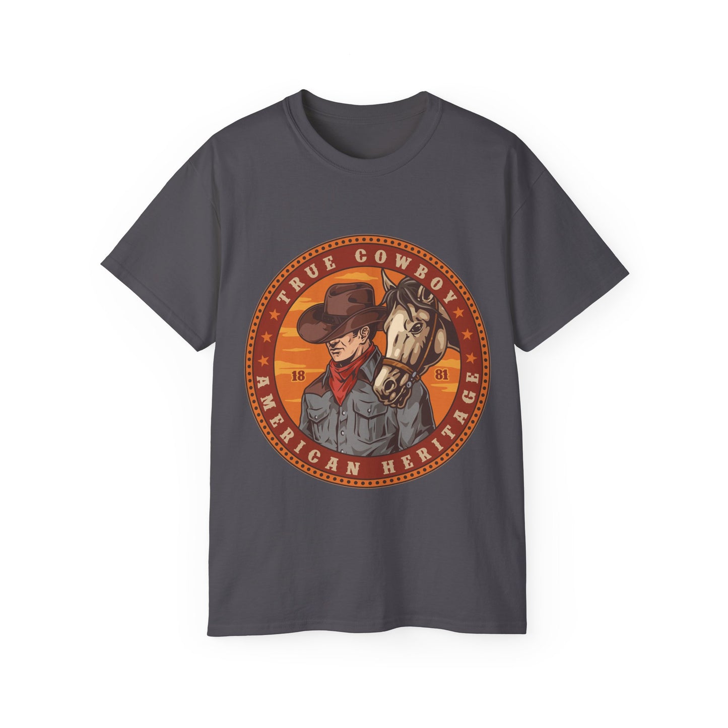 Unisex Ultra Cotton Tee - True Cowboy - American Heritage