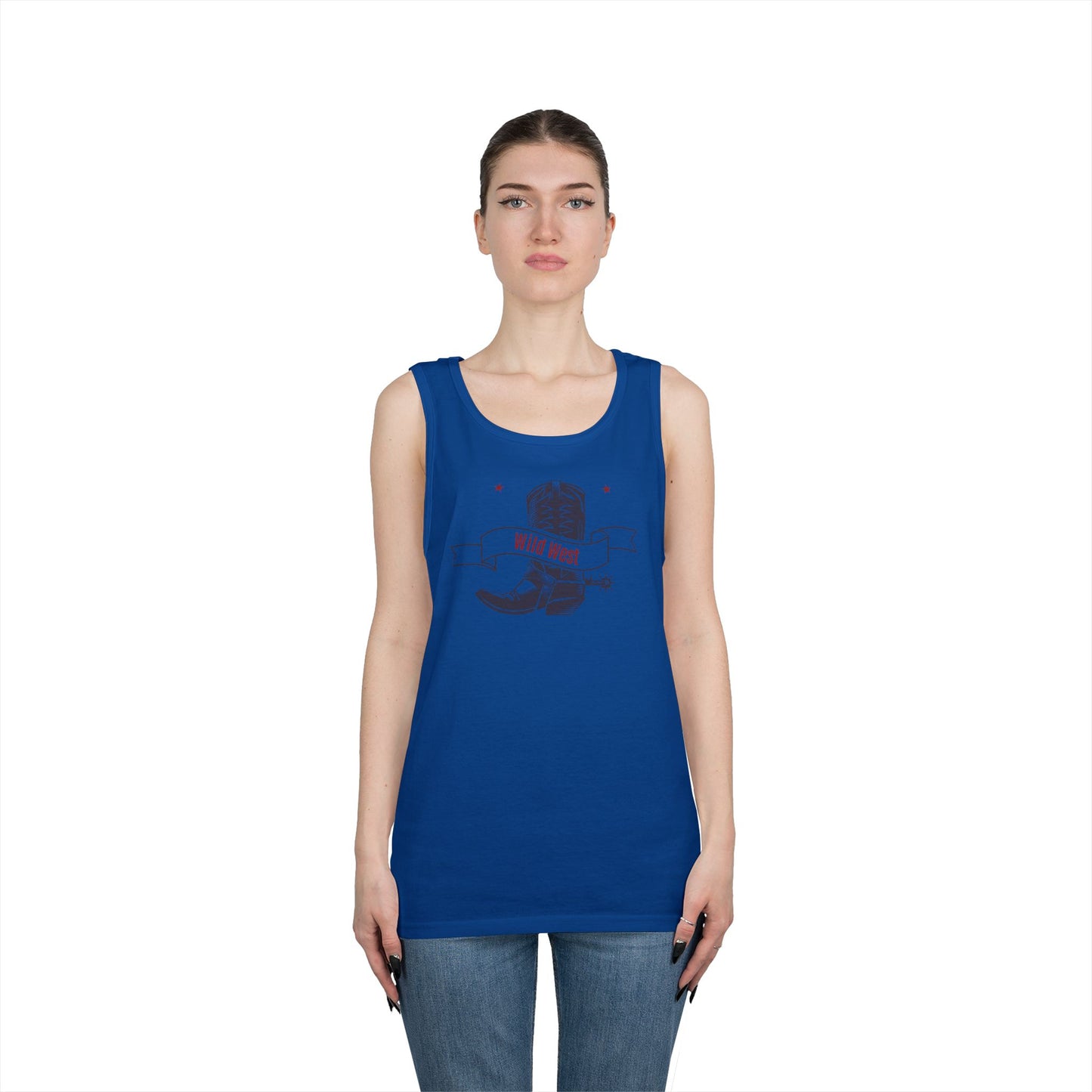 Unisex Heavy Cotton Tank Top - Cowboy - Wild West