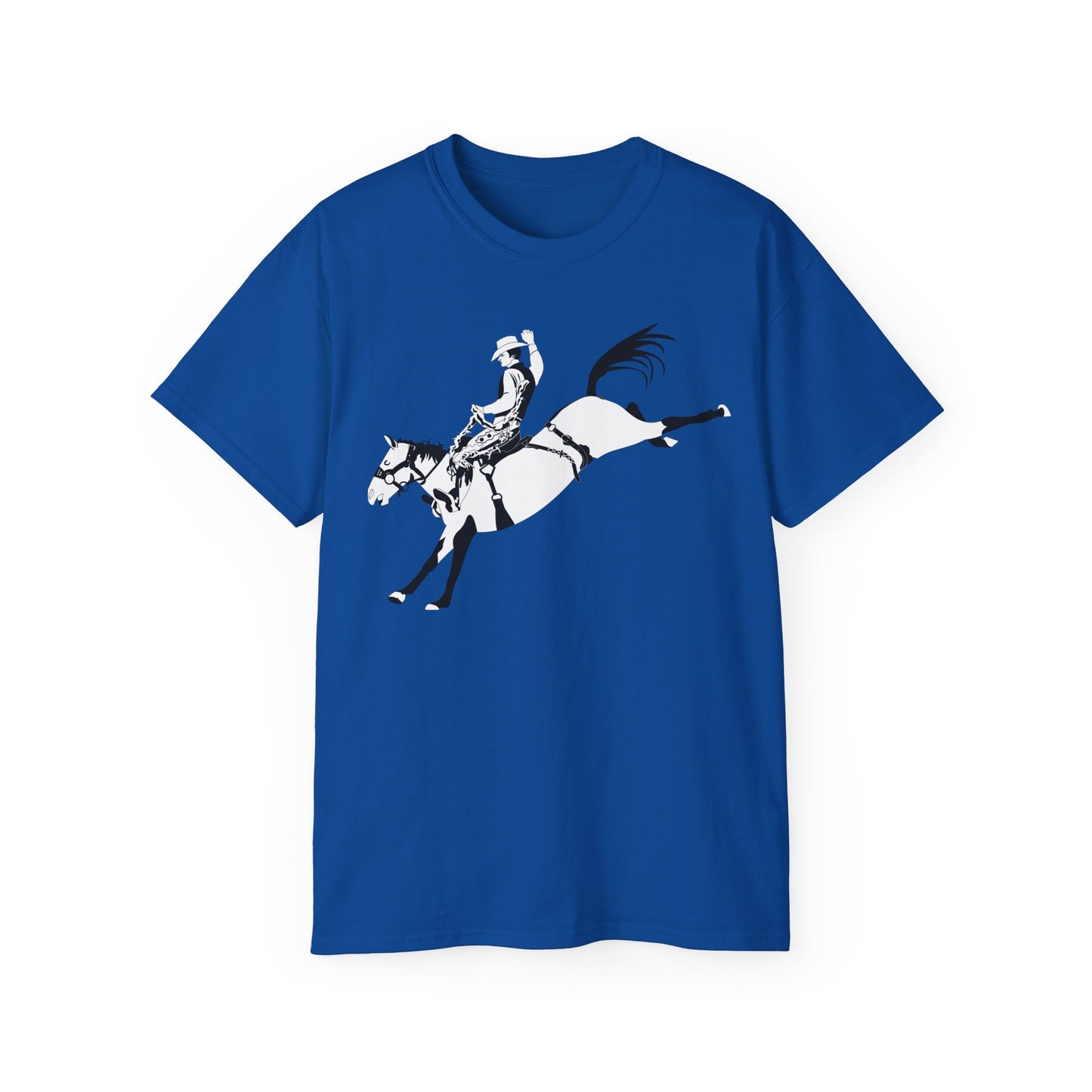 Unisex Ultra Cotton Tee - Cowboy - Bronco Buster - BW