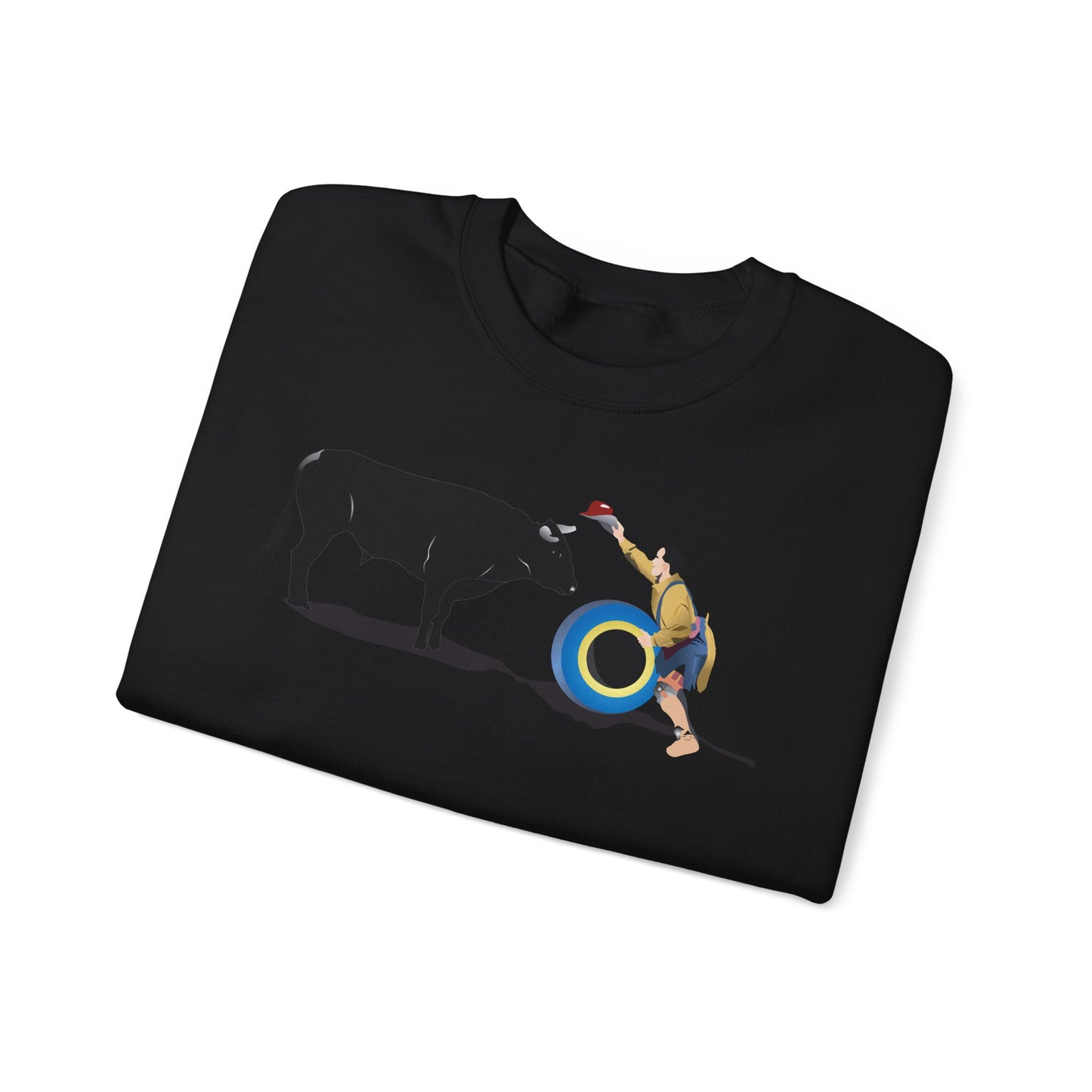 Crewneck Sweatshirt - Clown and Bull