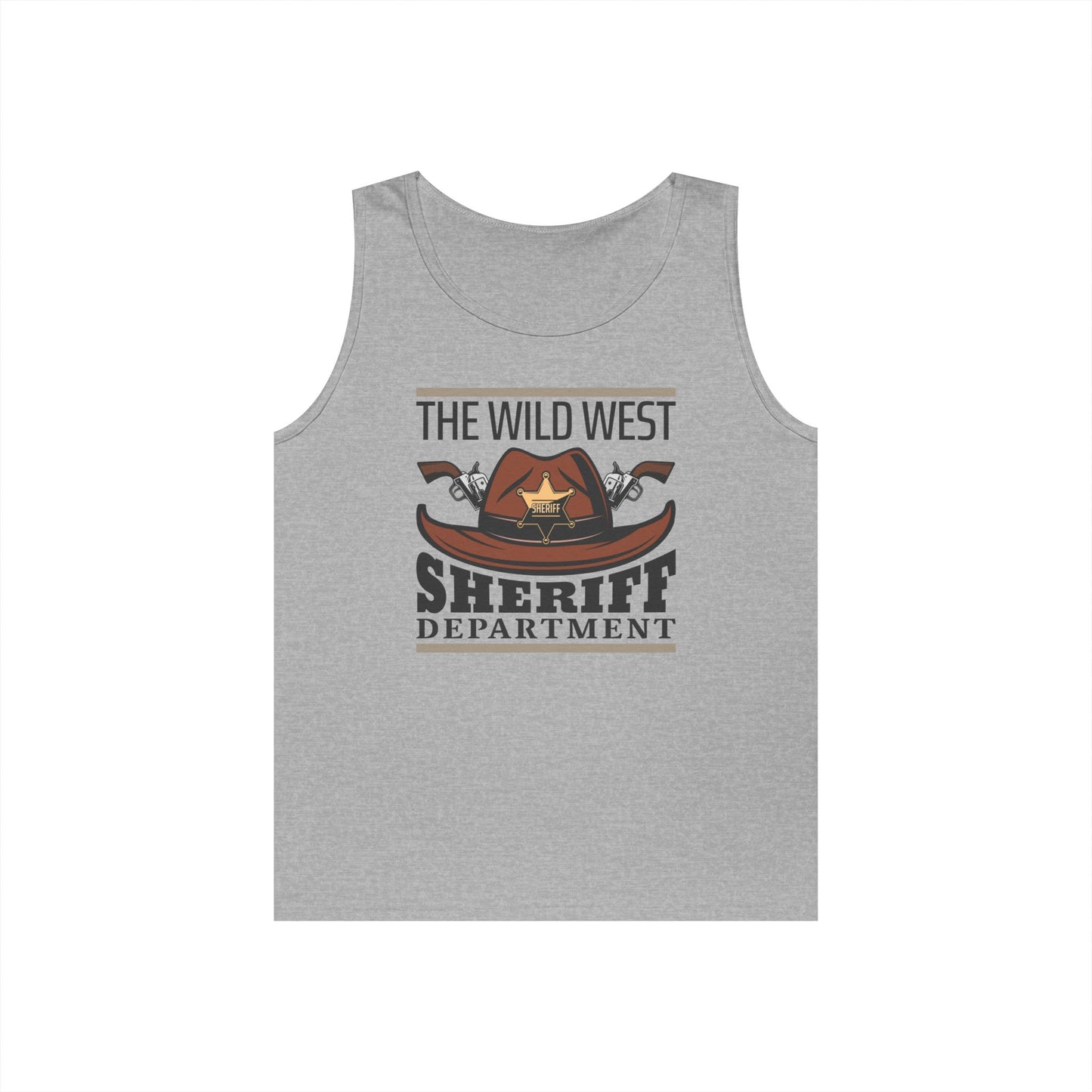 Unisex Heavy Cotton Tank Top - The Wild West - Sheriff Department