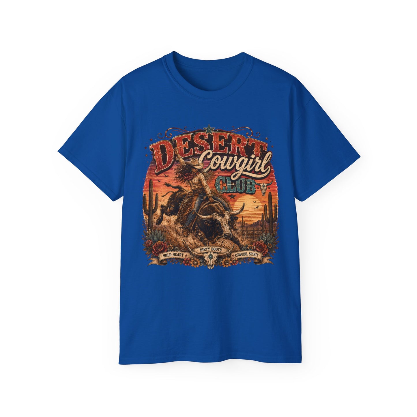 T-Shirt - Desert cowgirl rodeo spirit