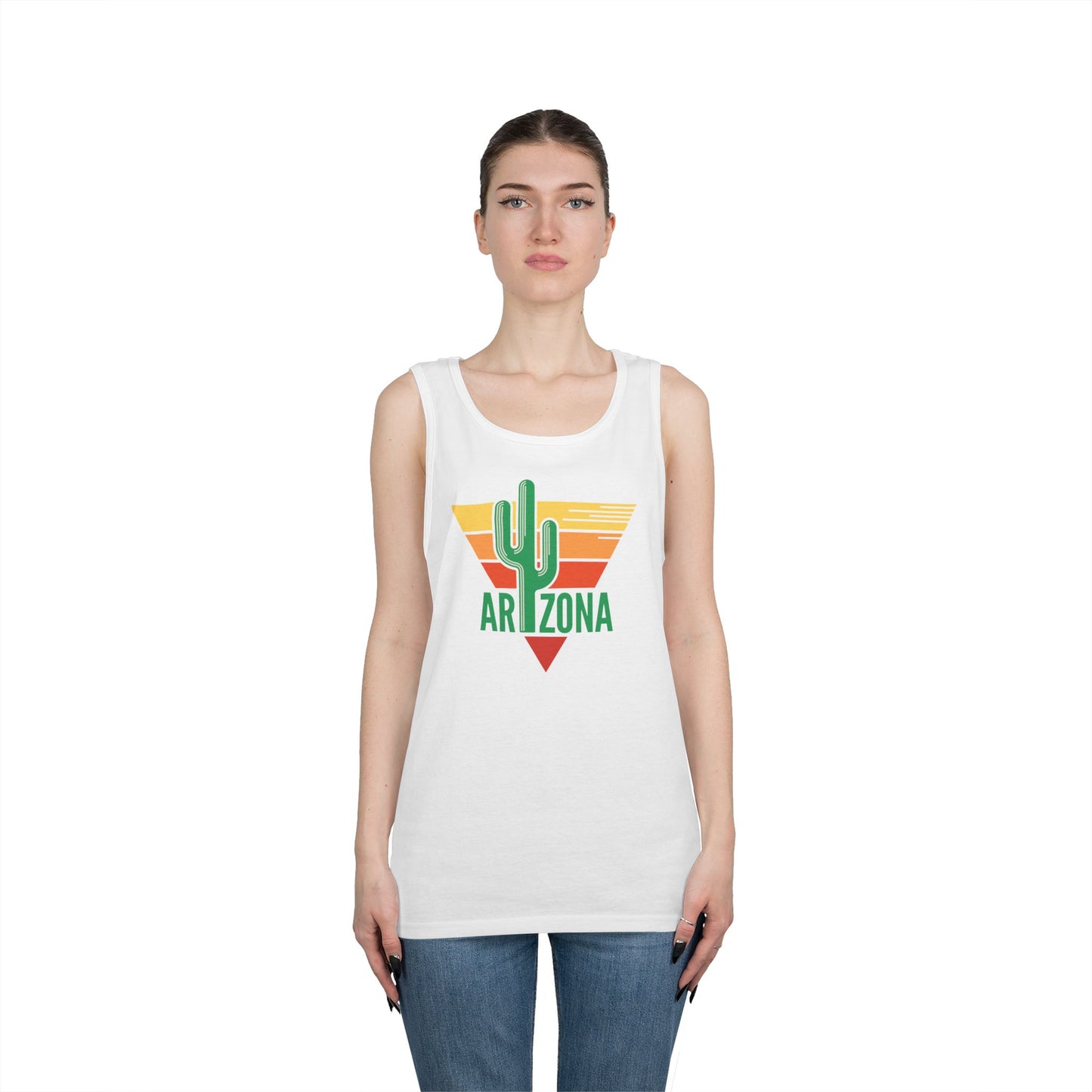 Unisex Heavy Cotton Tank Top - Arizona - Nature Green