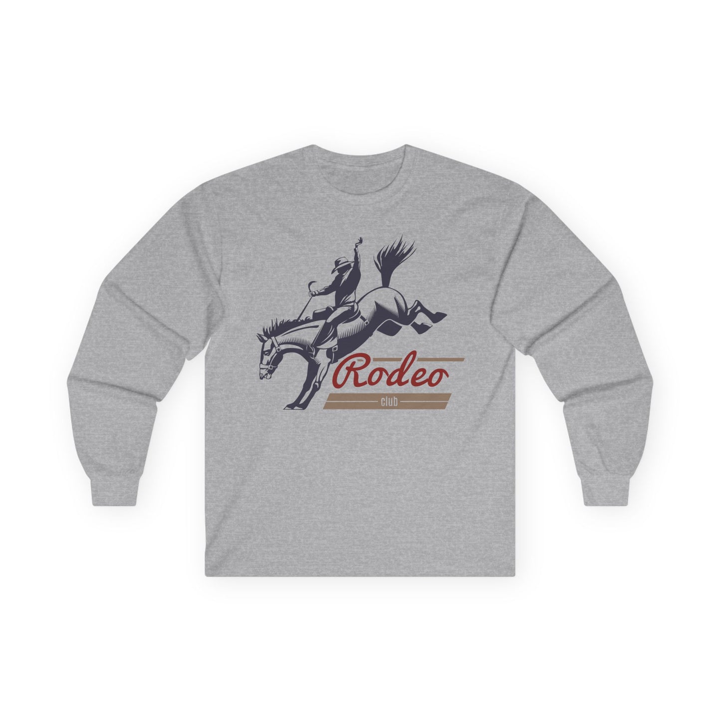 Unisex Ultra Cotton Long Sleeve Tee - Western Cowboy - Rodeo Club