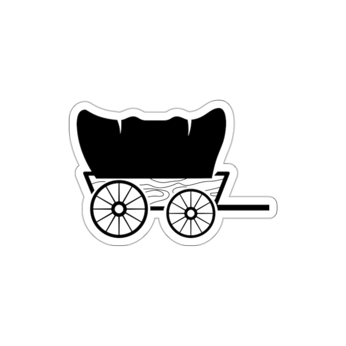 Die-cut stickers - Covered Wagon X 300