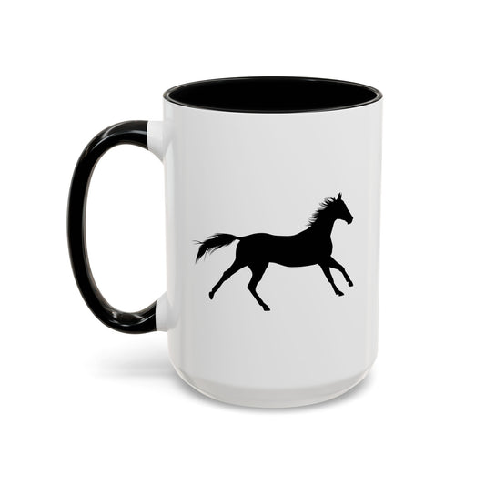 Accent Coffee Mug (11, 15oz) - Wild Horse - Running X 300
