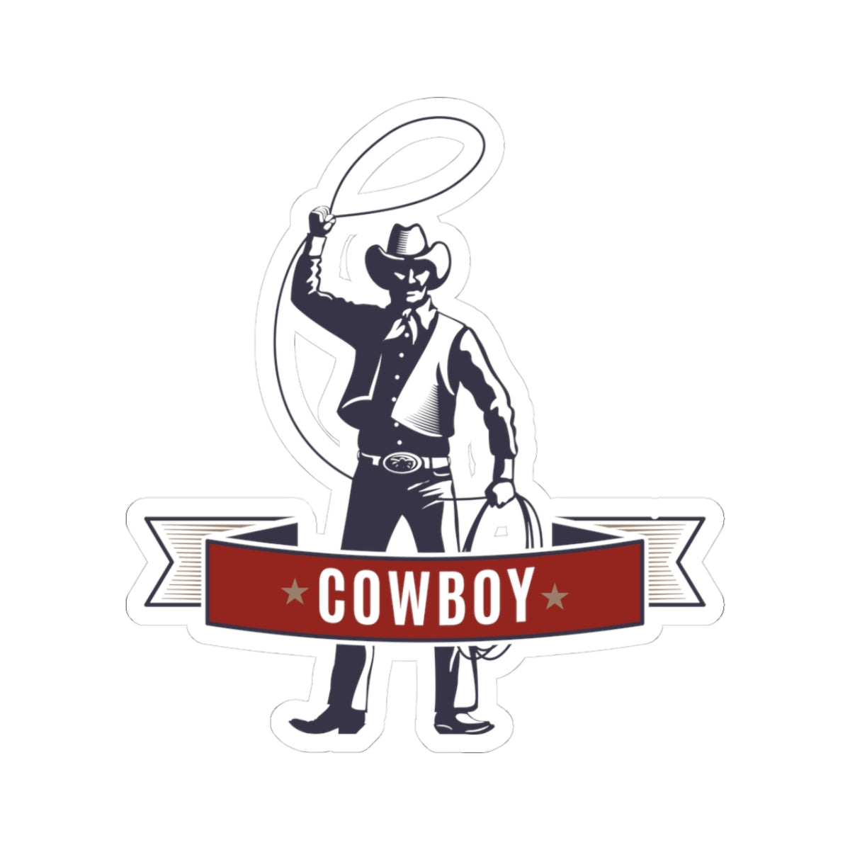 Kiss-Cut Stickers - Cowboy - The Wild West