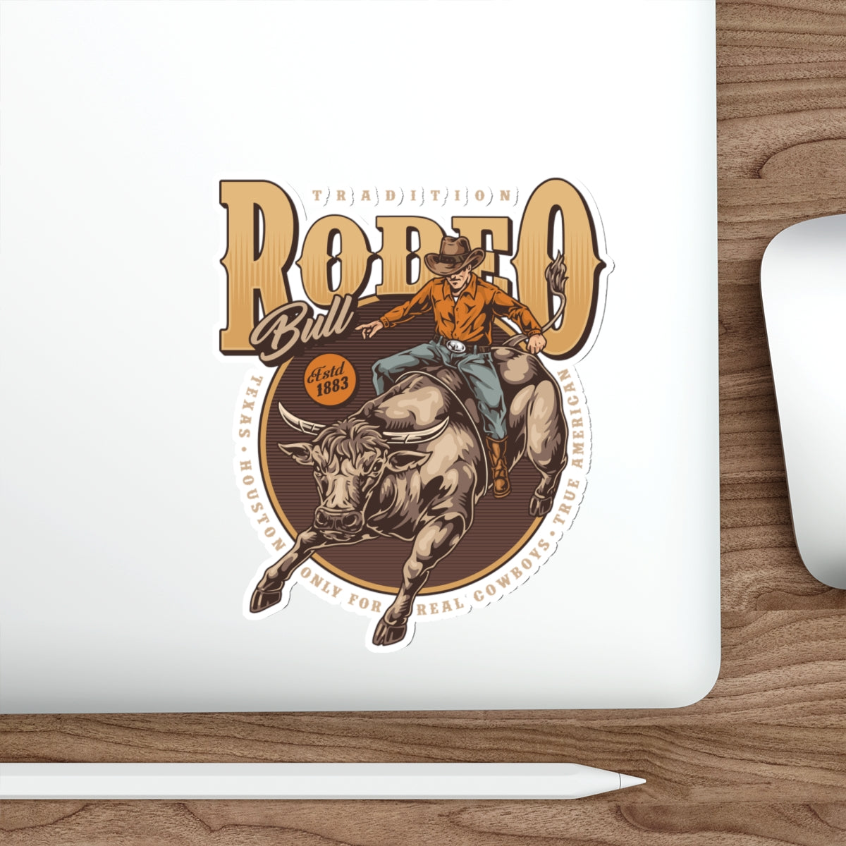 Die-cut stickers - Tradition Rodeo Bull - Real Cowboys