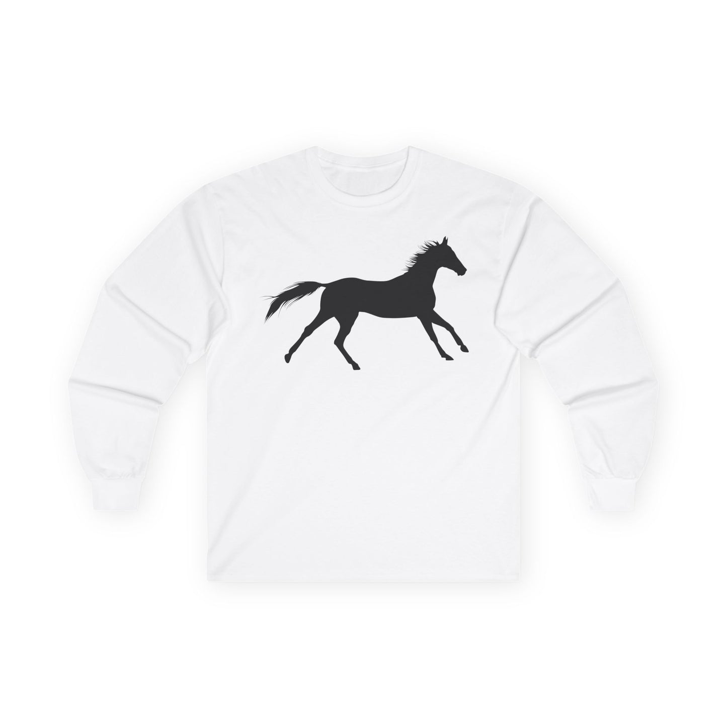 Unisex Ultra Cotton Long Sleeve Tee - Wild Horse - Running X 300