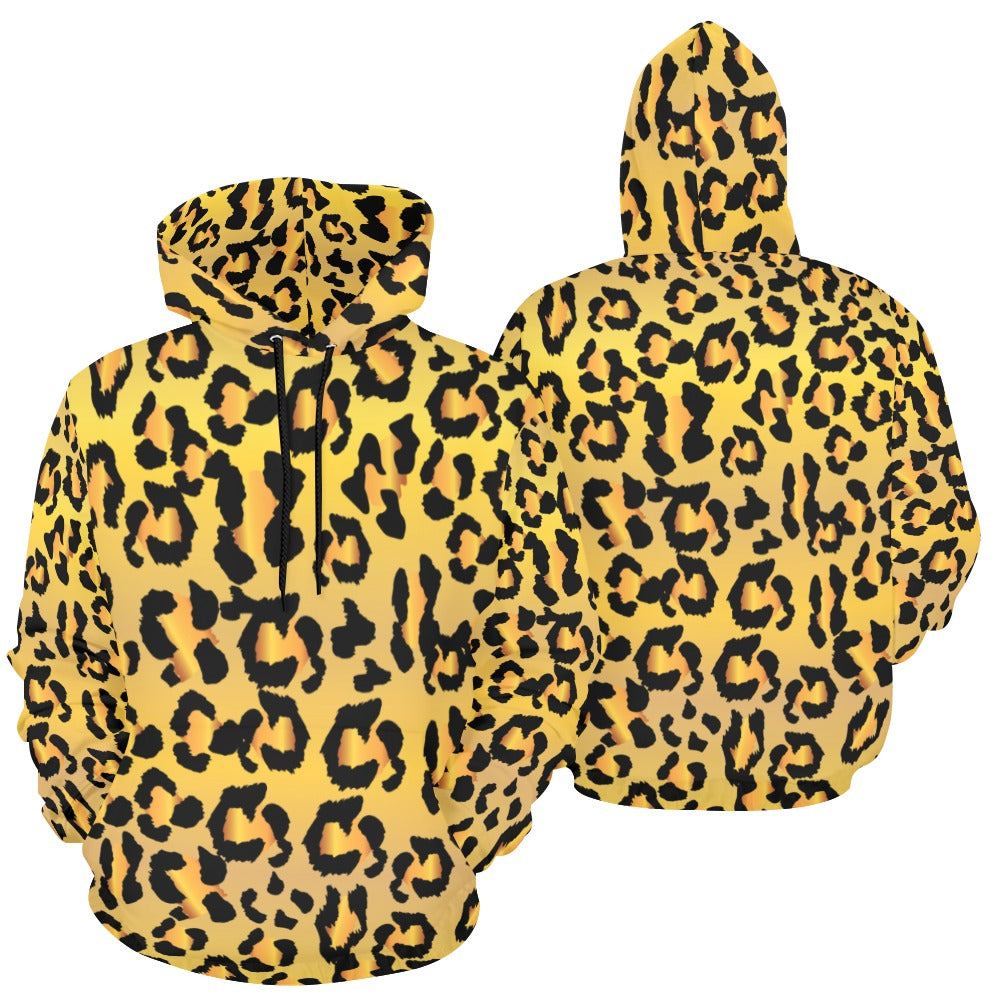 Leopard Camouflage V3 Men's All Over Print Hoodie (USA Size) (Model H13)